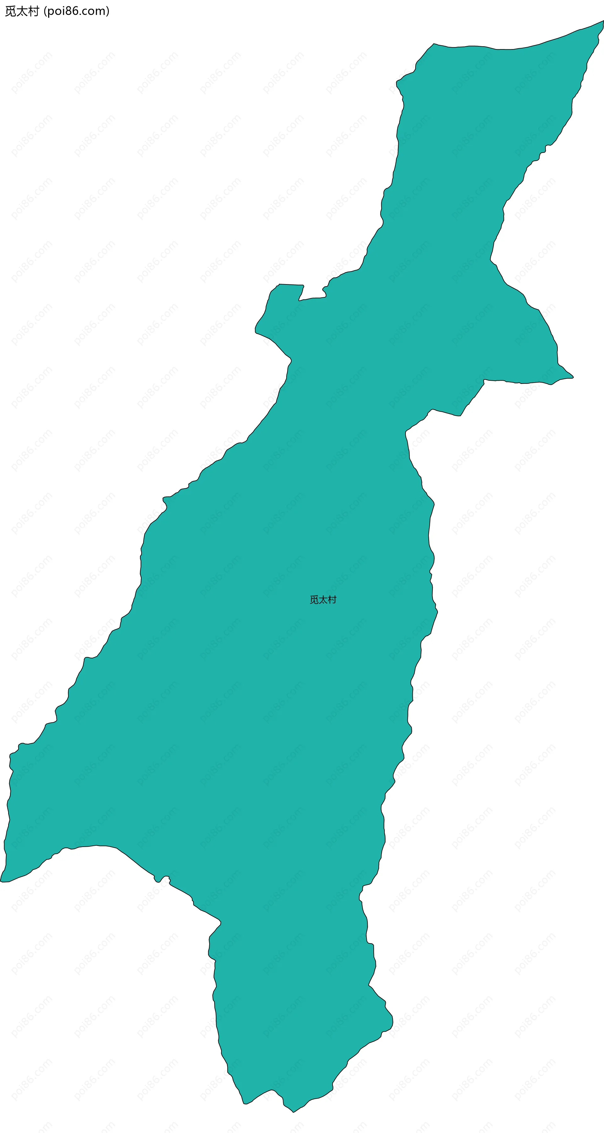 觅太村边界地图