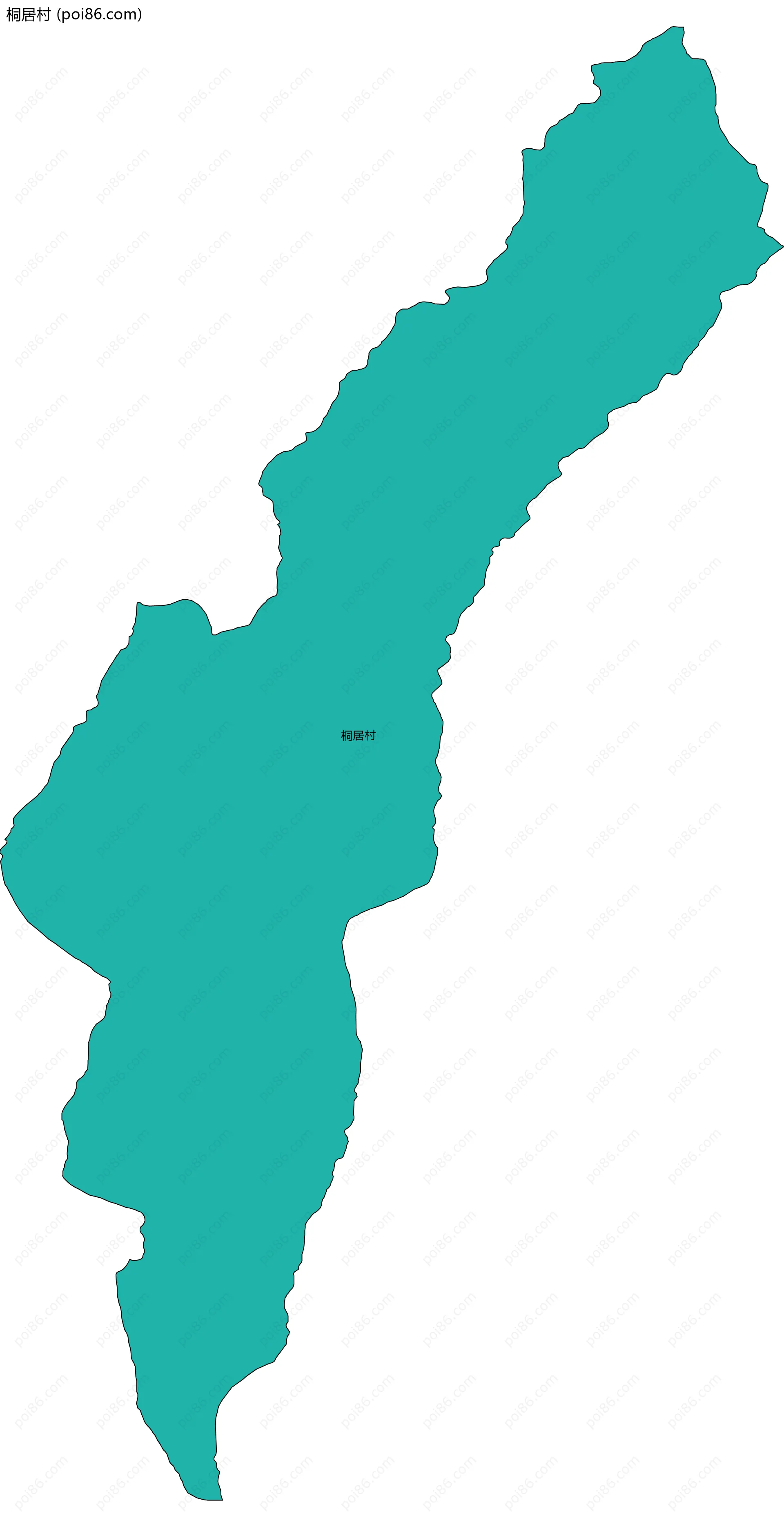 桐居村边界地图