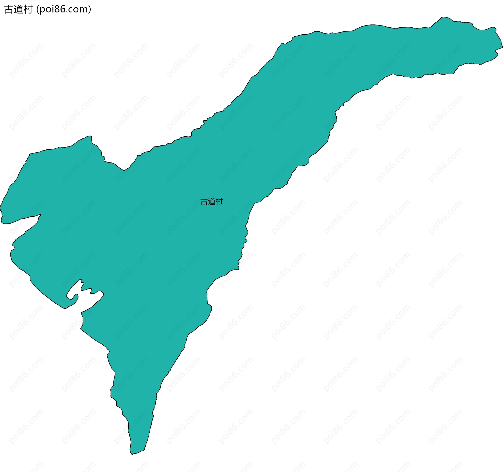 古道村边界地图