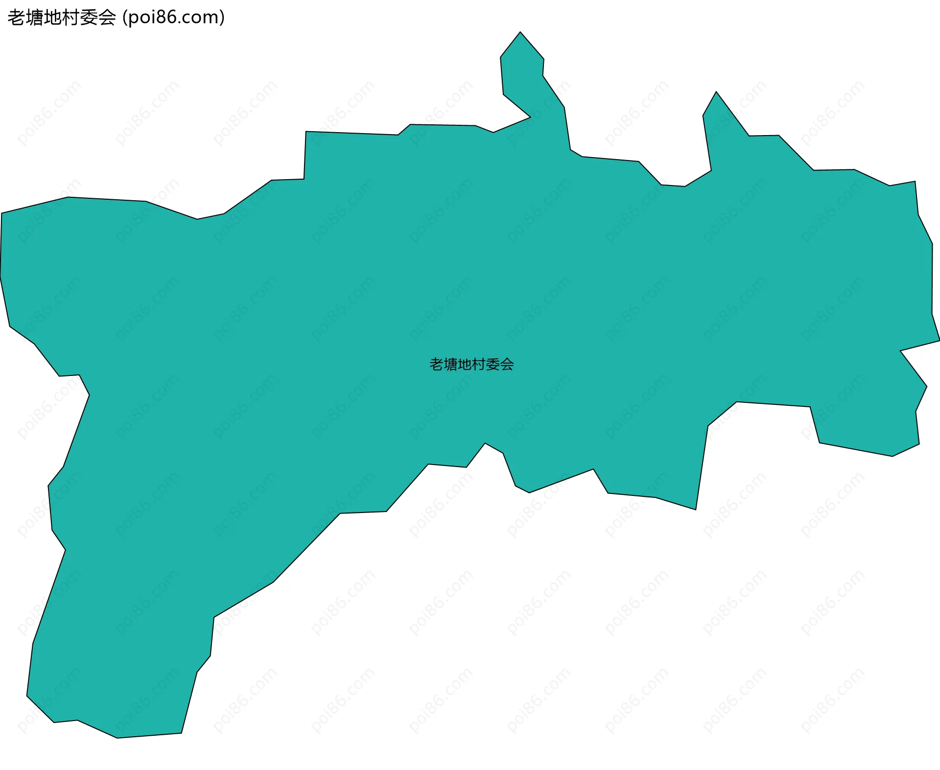 老塘地村委会边界地图