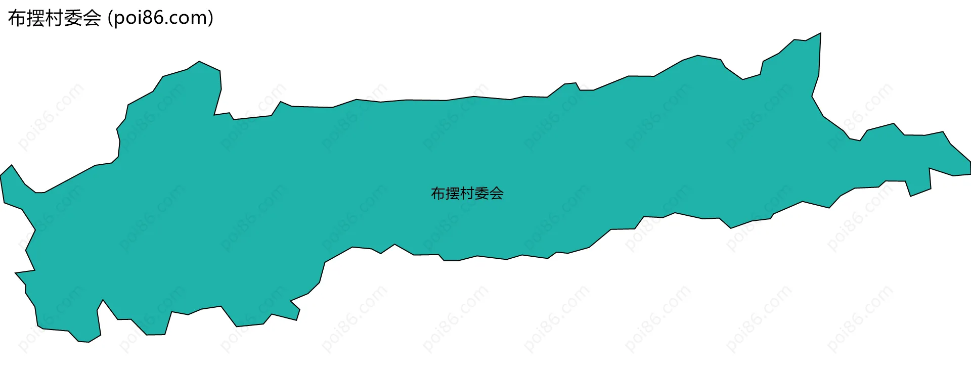 布摆村委会边界地图