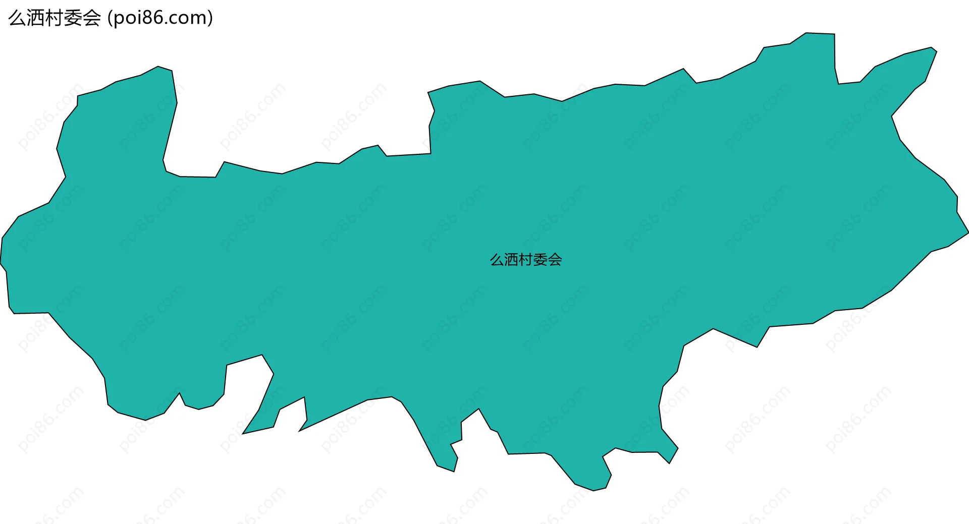 么洒村委会边界地图