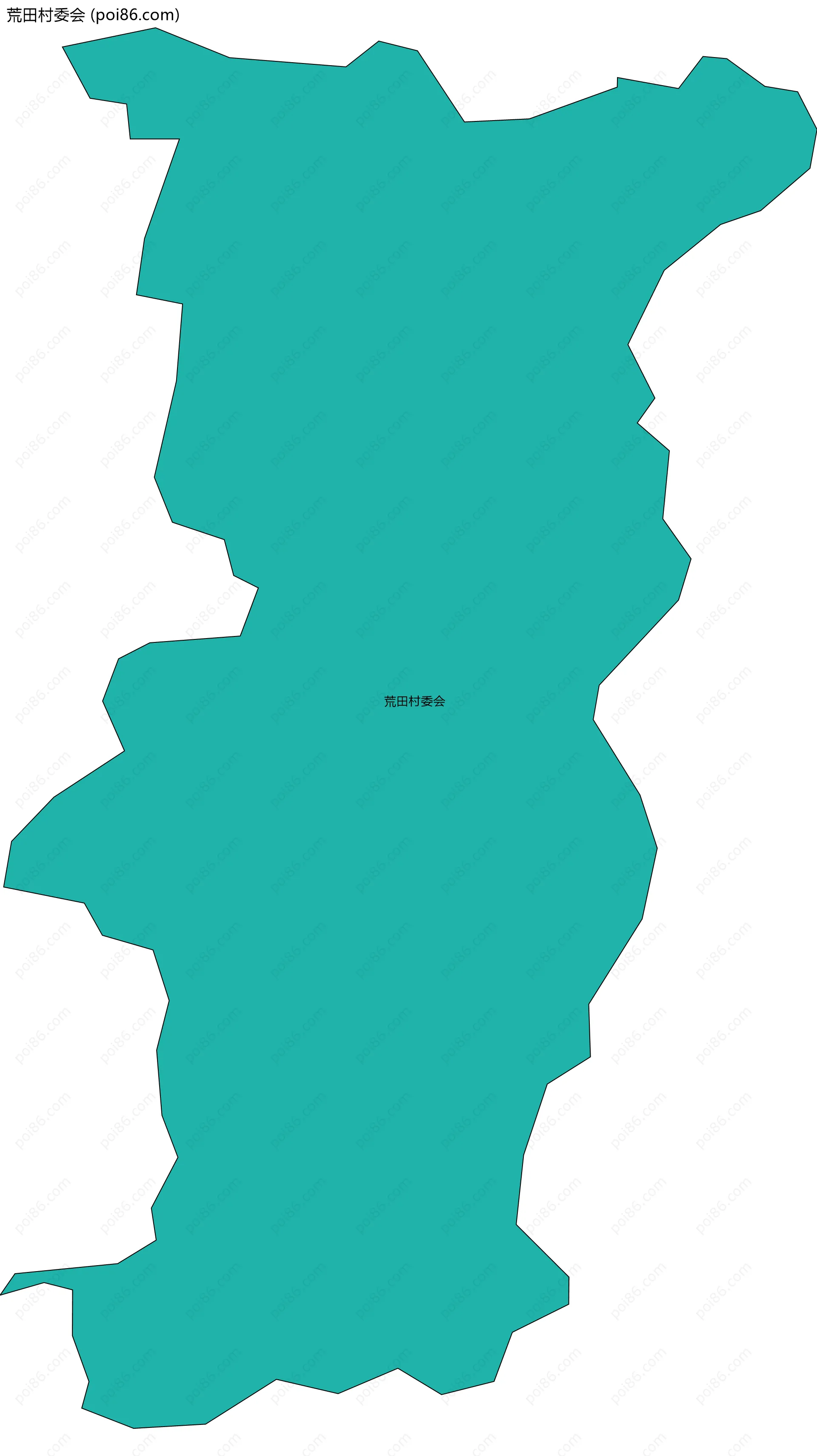 荒田村委会边界地图
