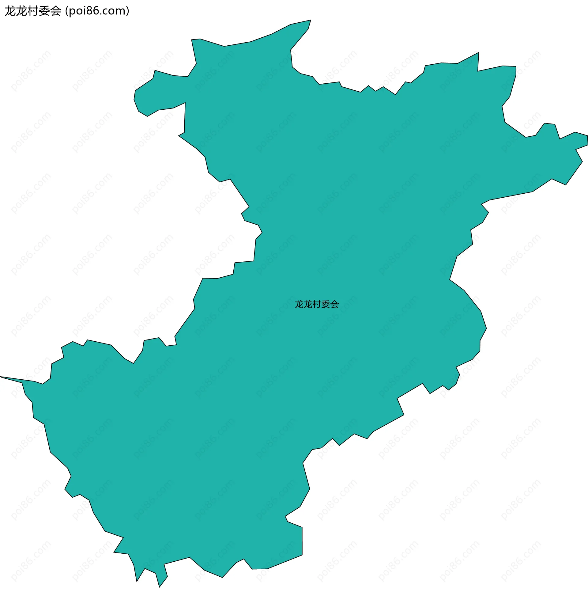 龙龙村委会边界地图