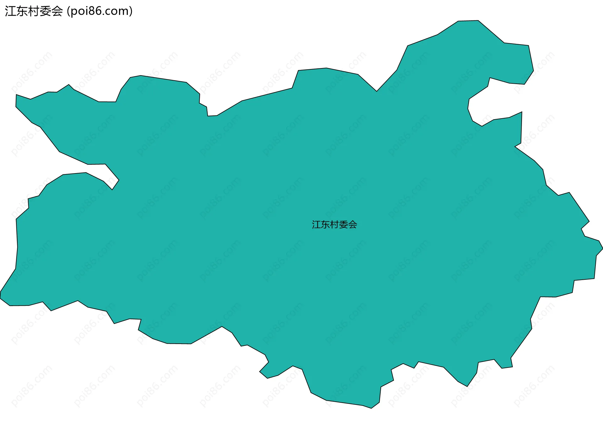 江东村委会边界地图
