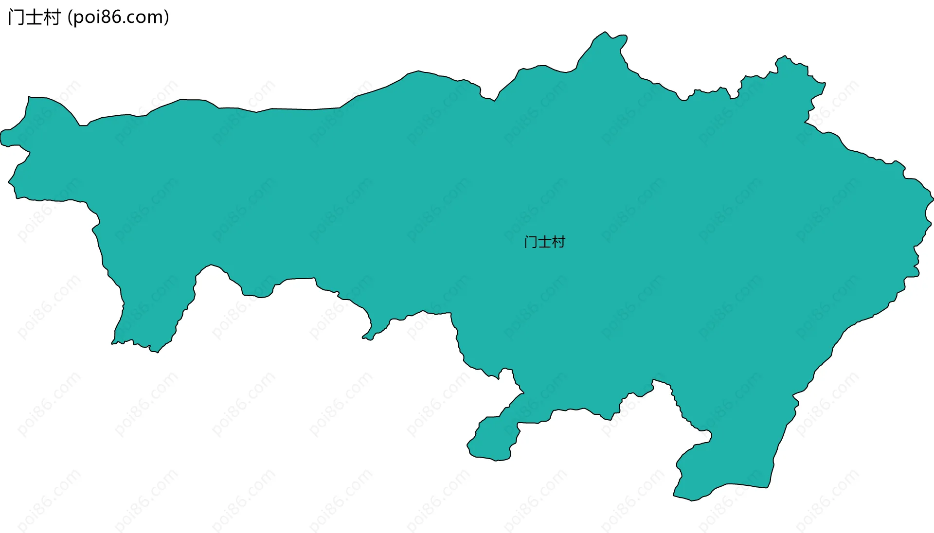 门士村边界地图
