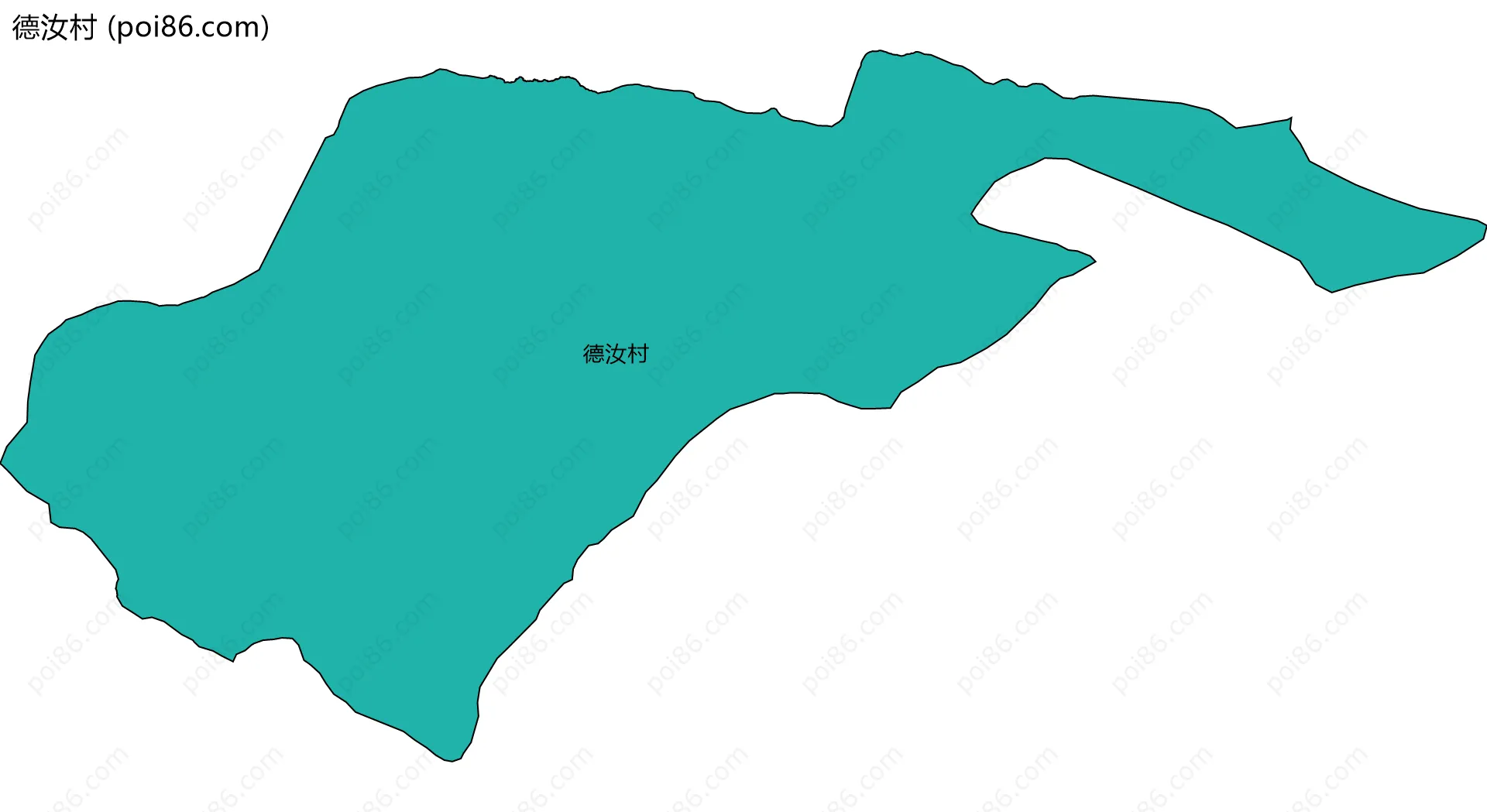 德汝村边界地图