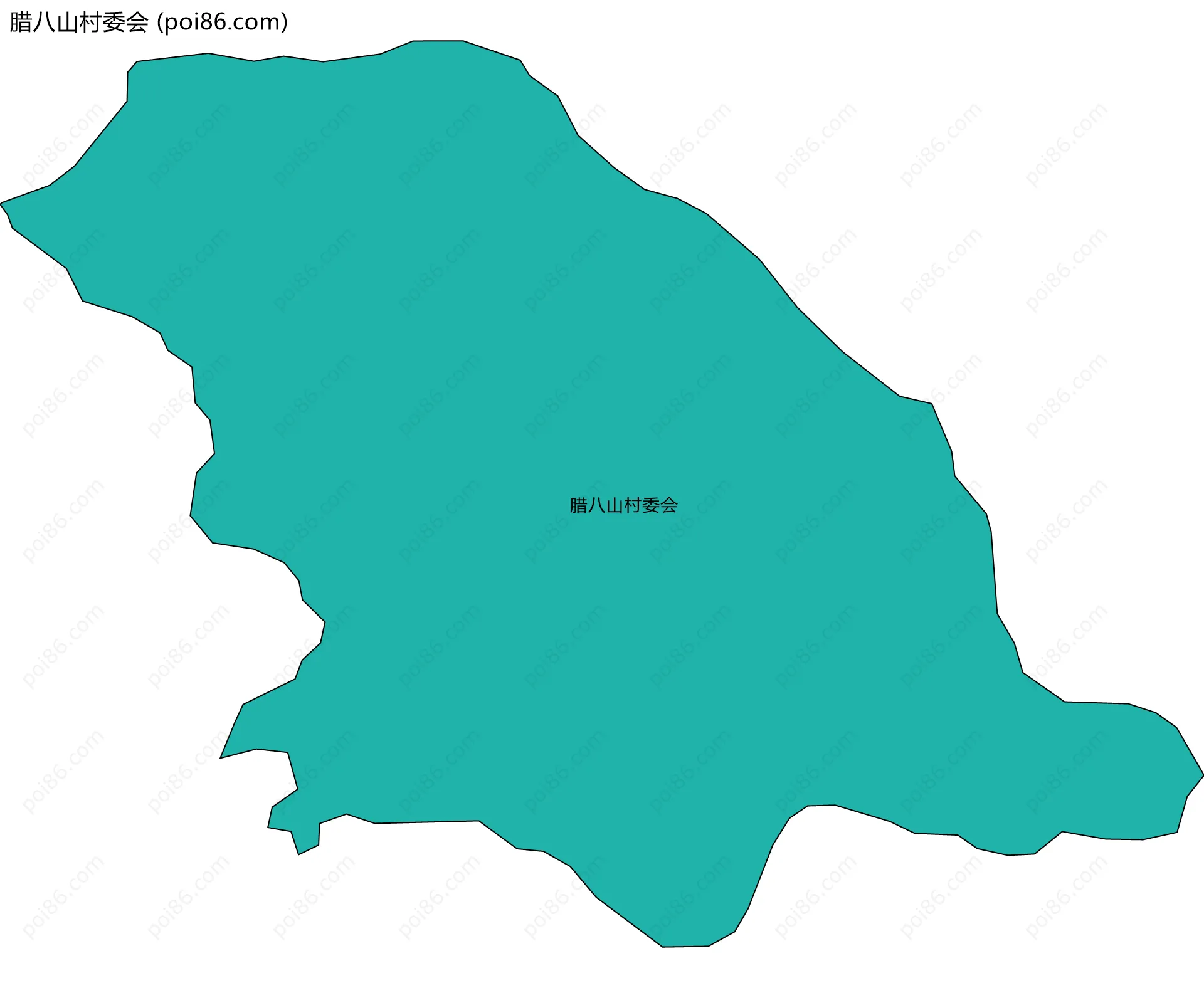 腊八山村委会边界地图