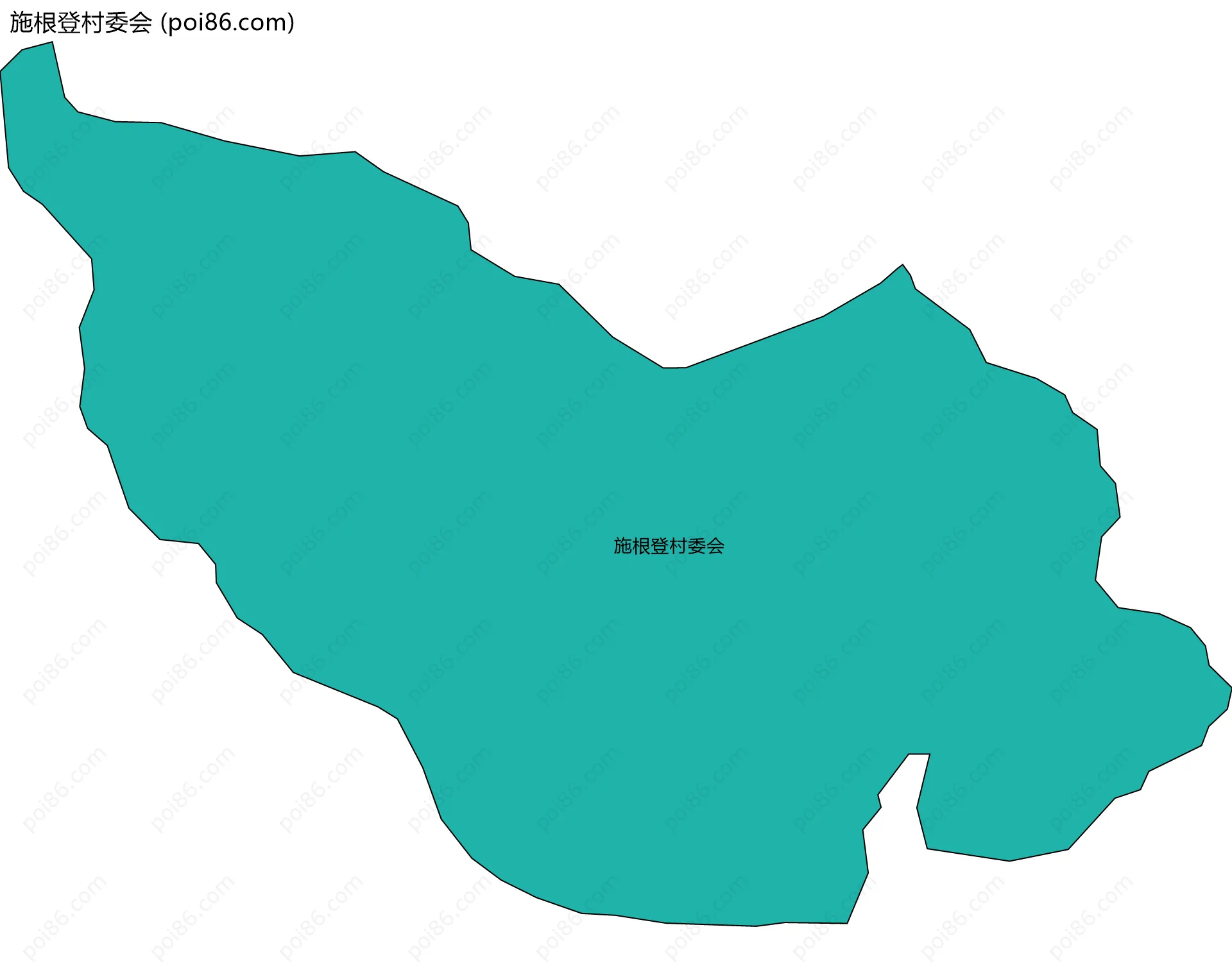 施根登村委会边界地图