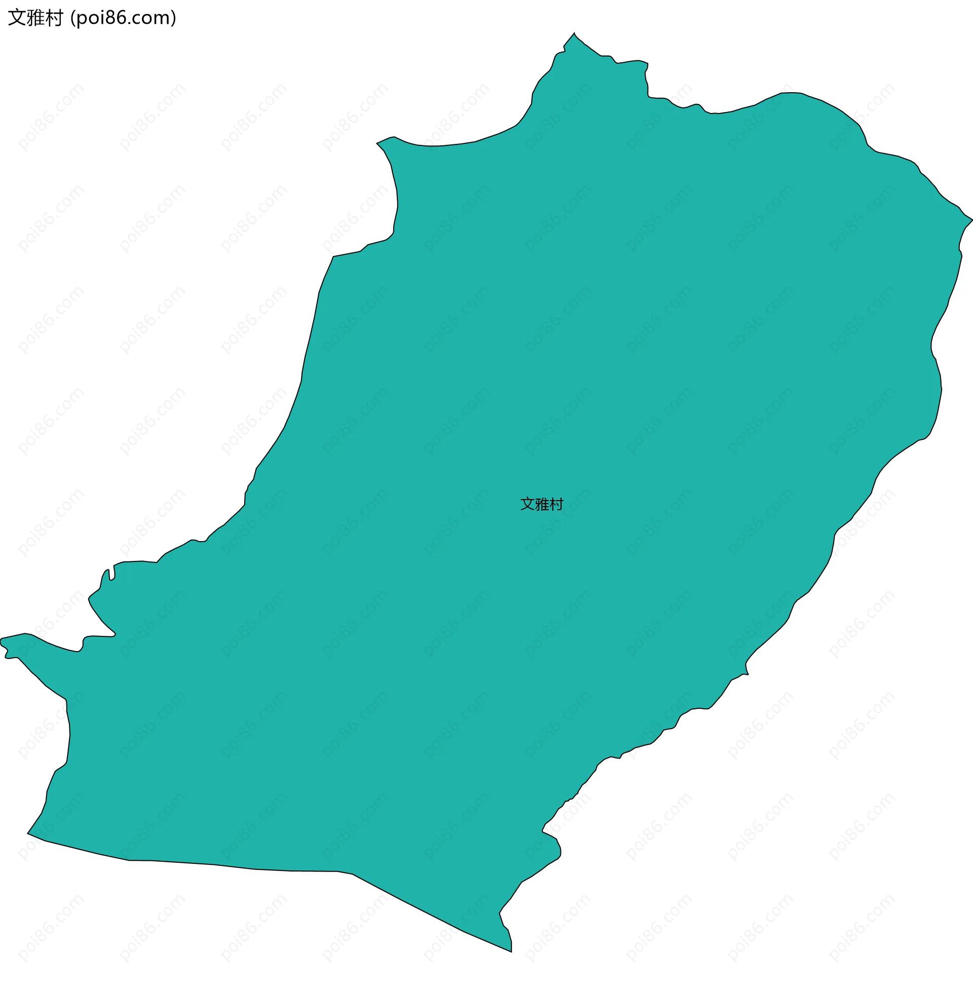 文雅村边界地图