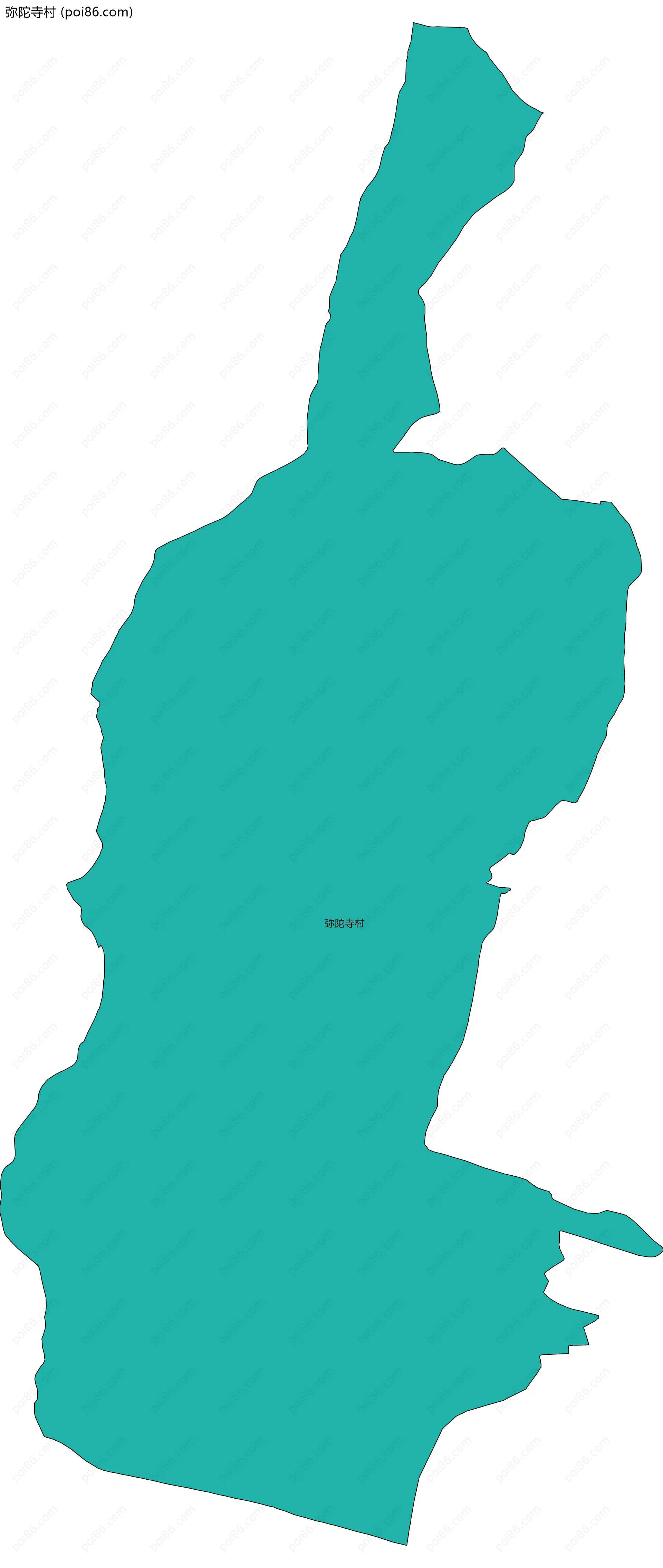 弥陀寺村边界地图