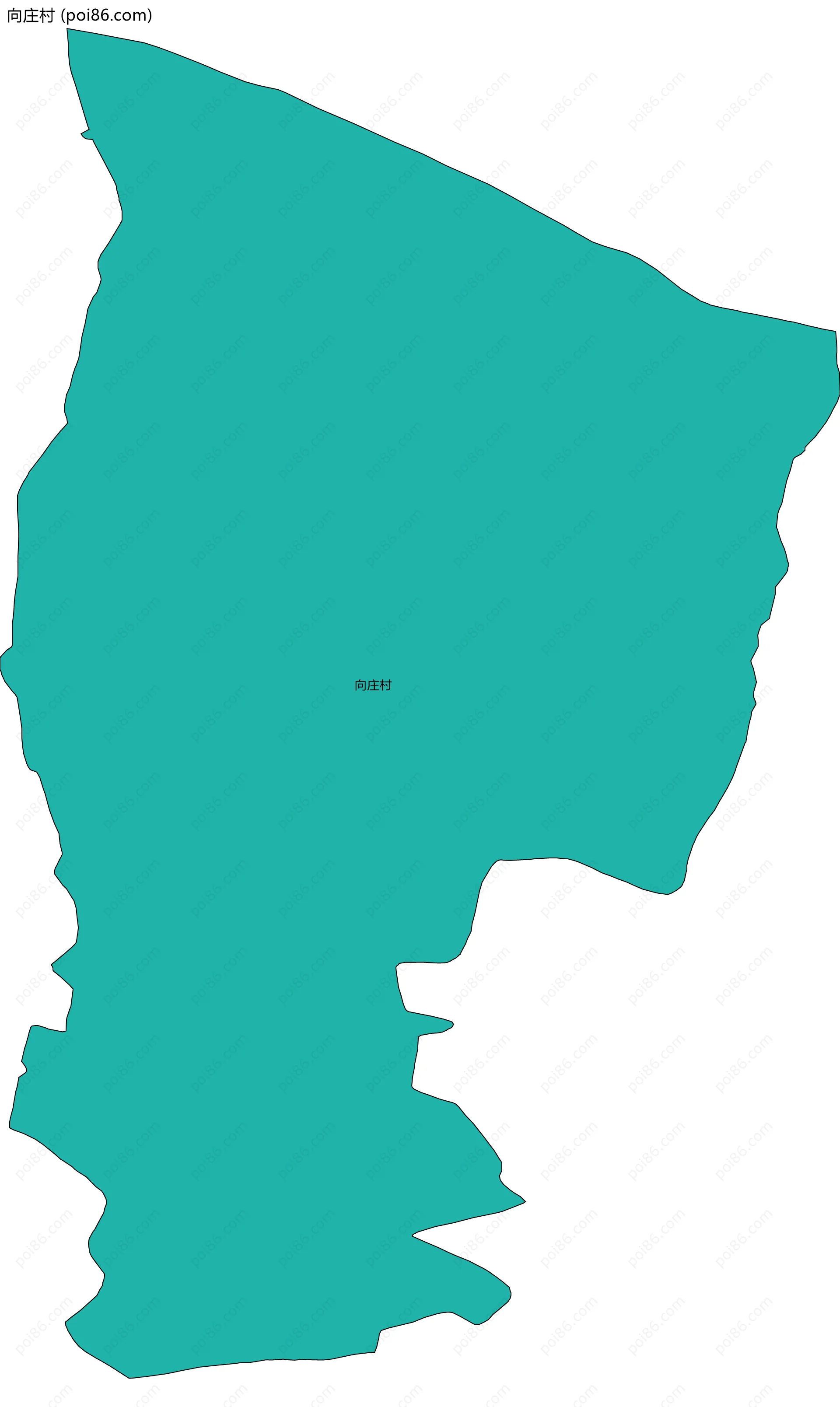 向庄村边界地图