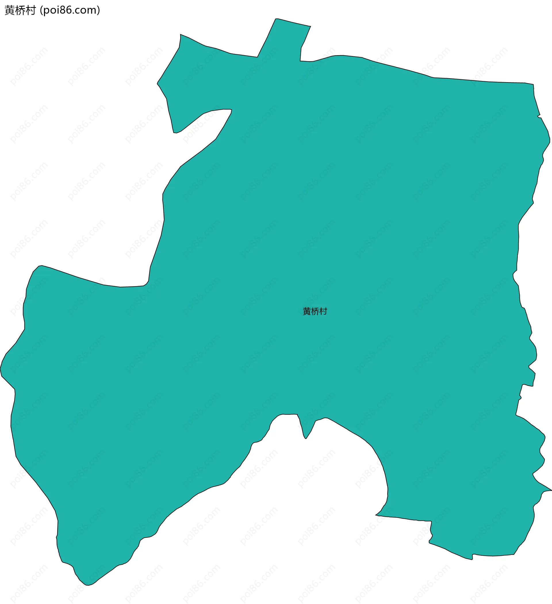 黄桥村边界地图