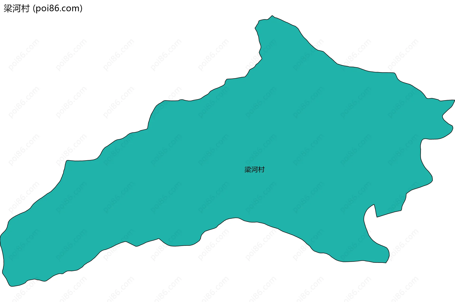 梁河村边界地图