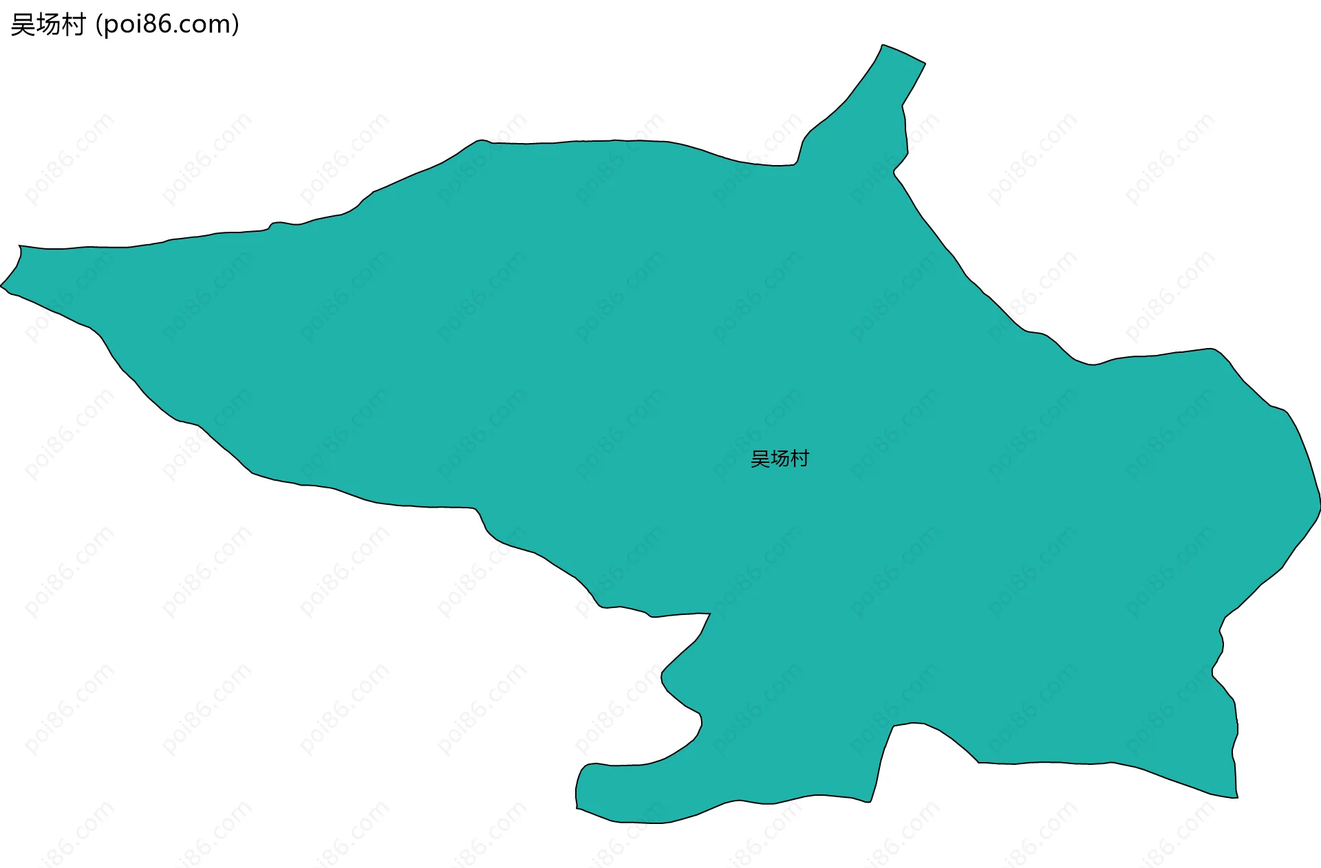 吴场村边界地图