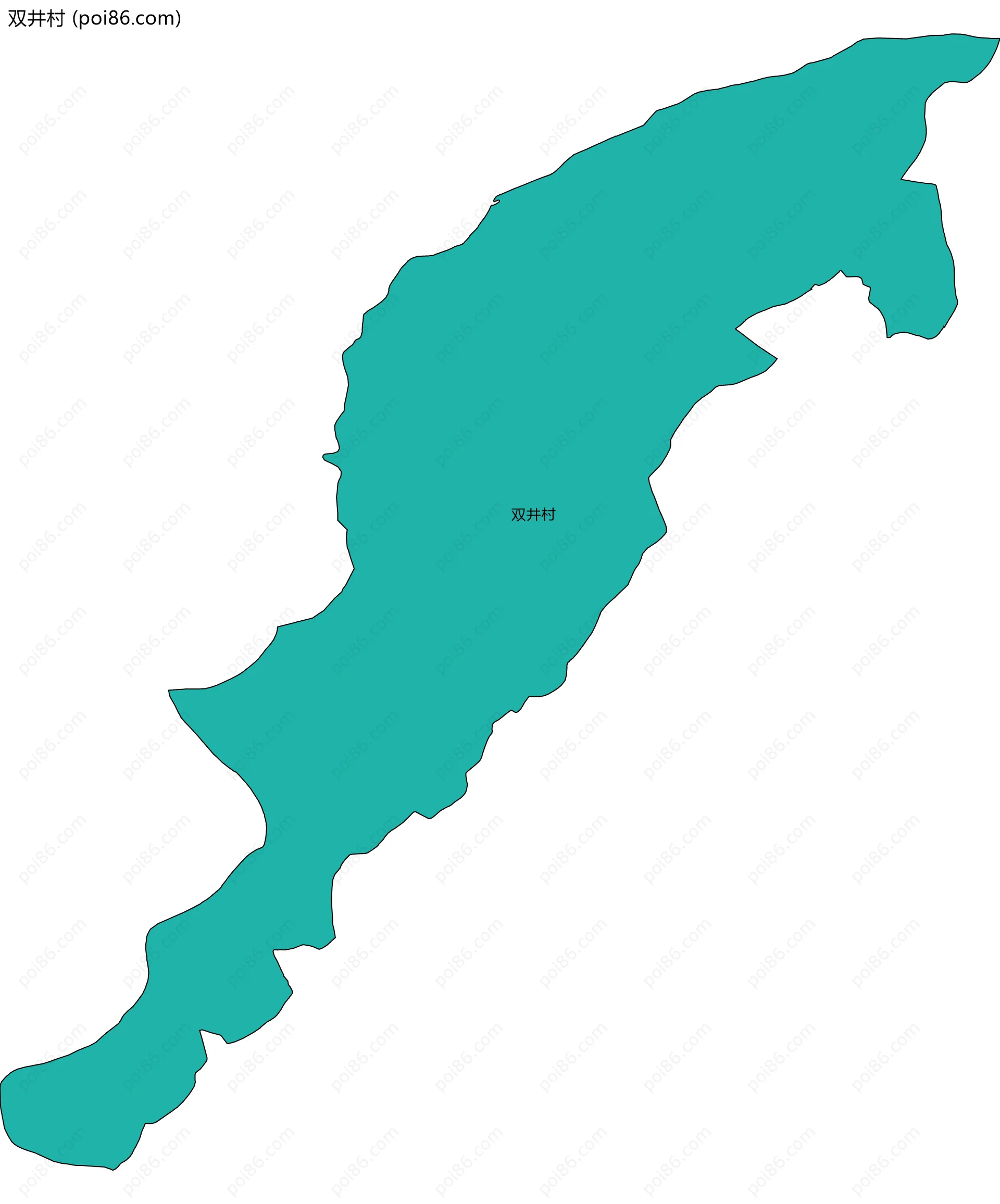 双井村边界地图