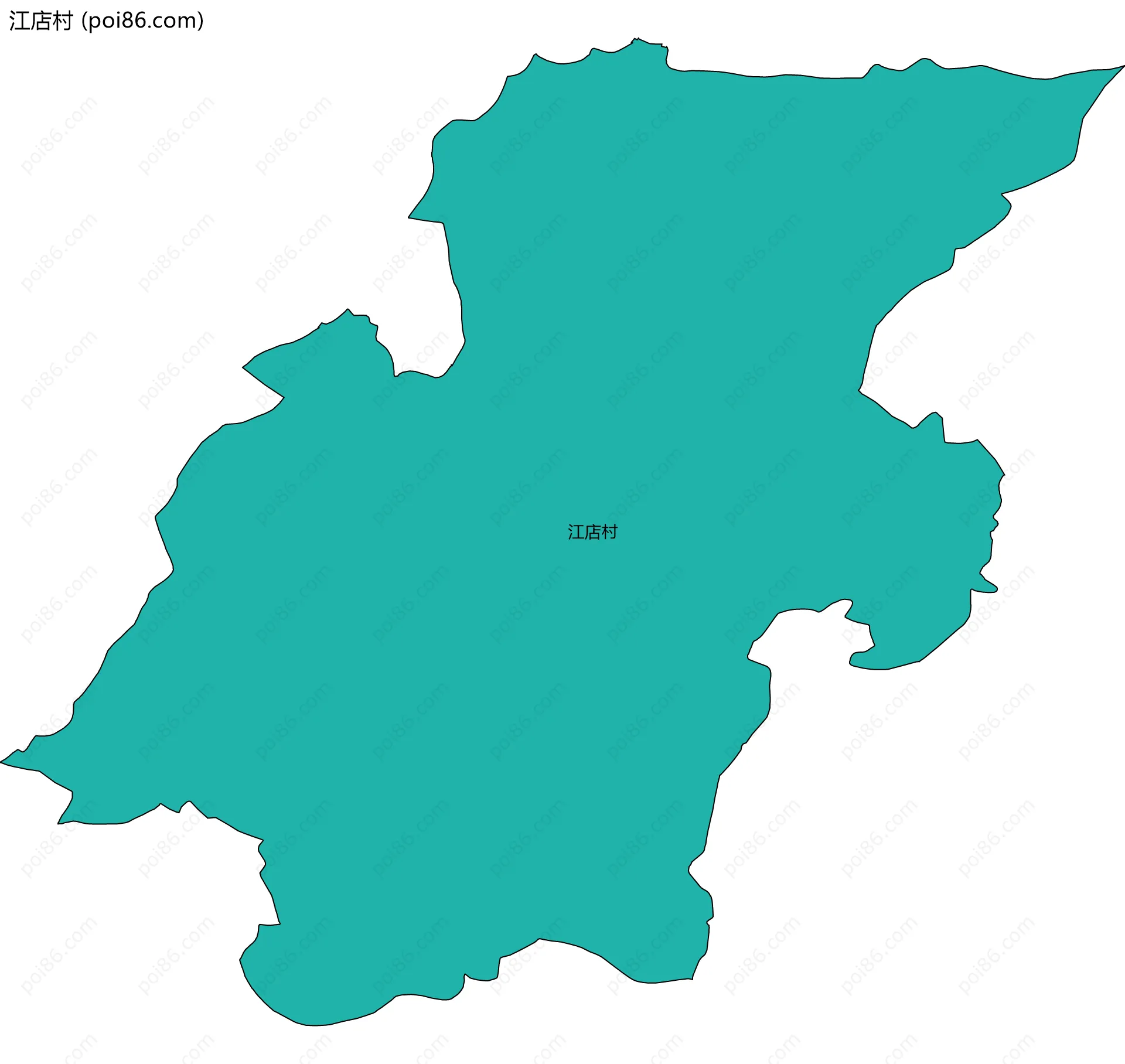 江店村边界地图