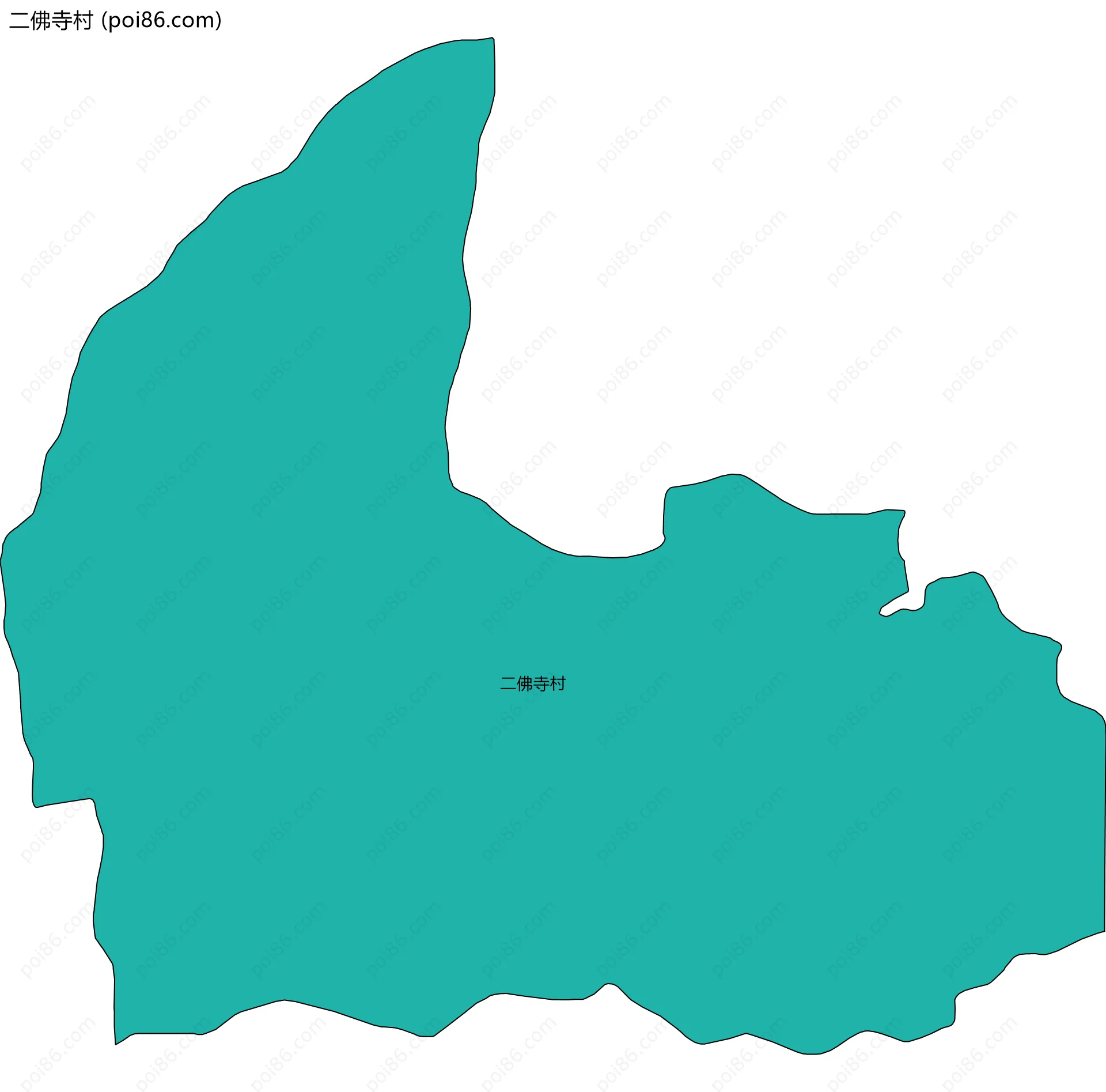 二佛寺村边界地图