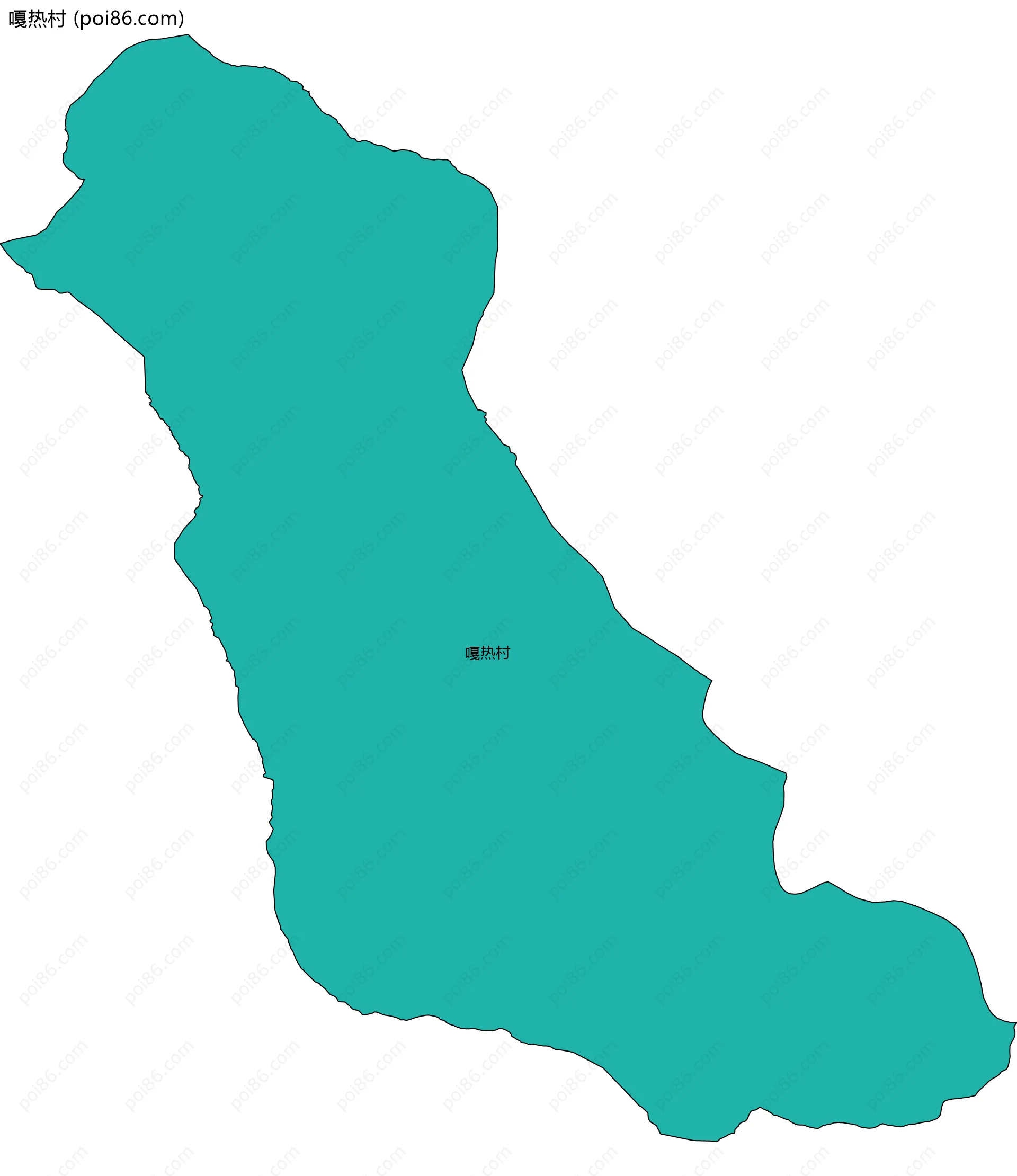 嘎热村边界地图