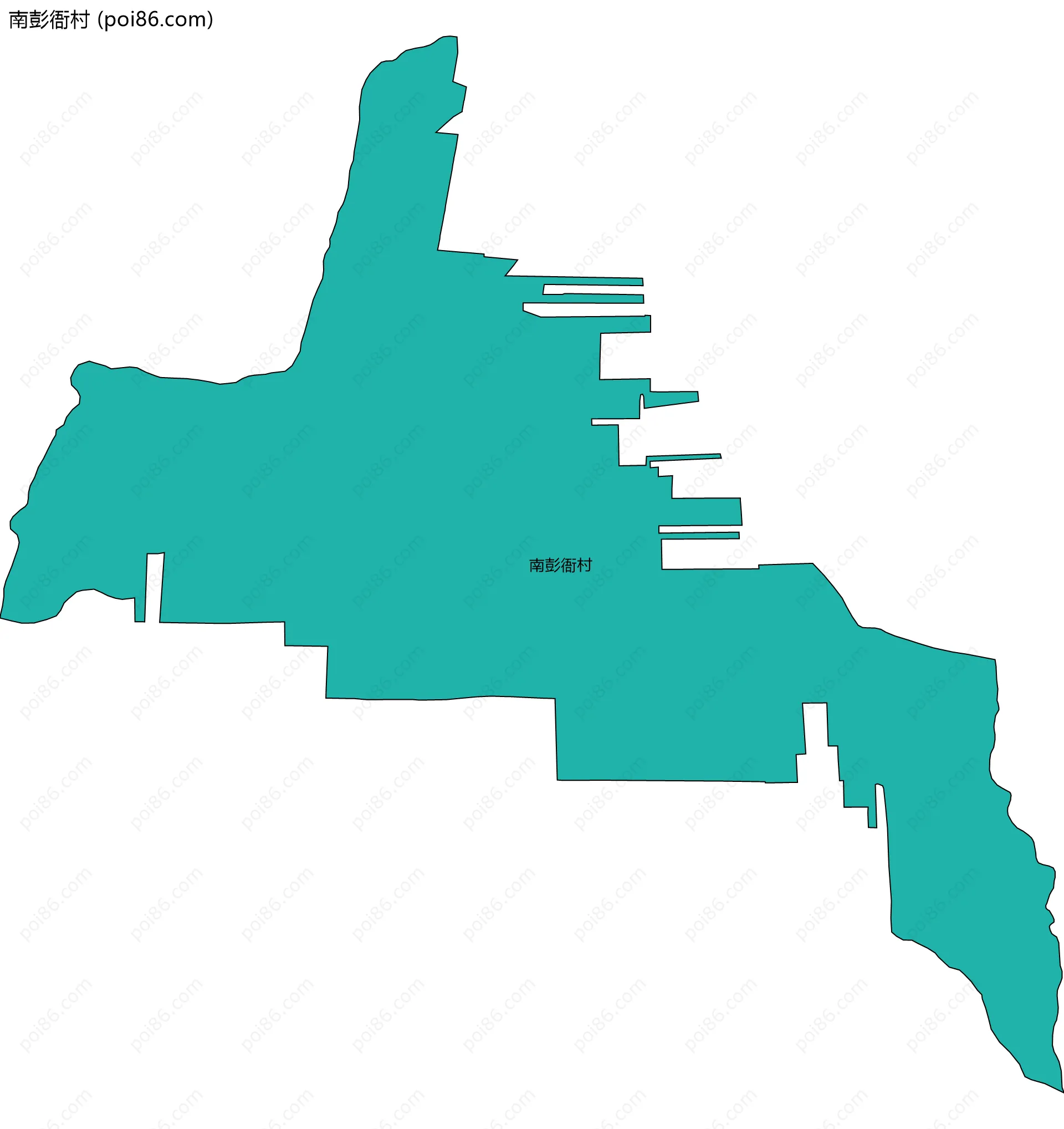 南彭衙村边界地图