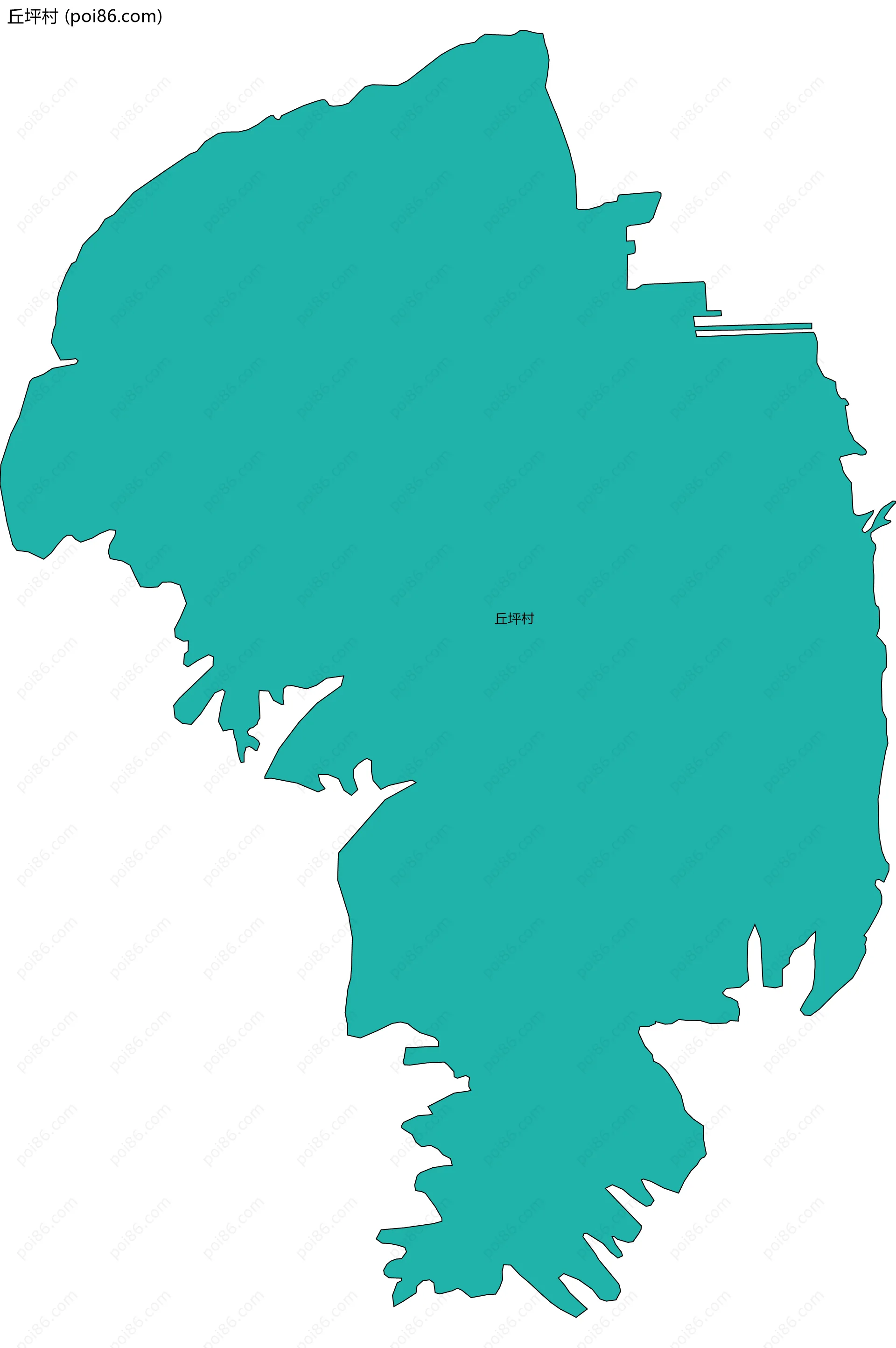 丘坪村边界地图