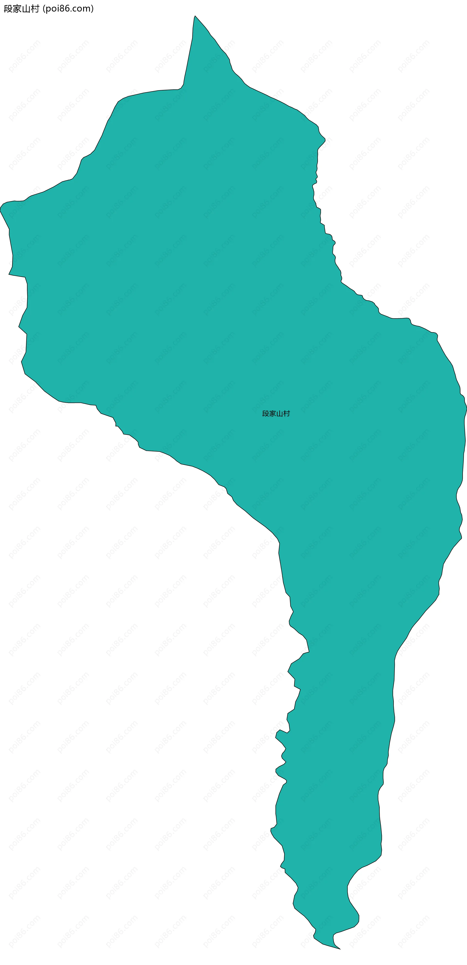 段家山村边界地图