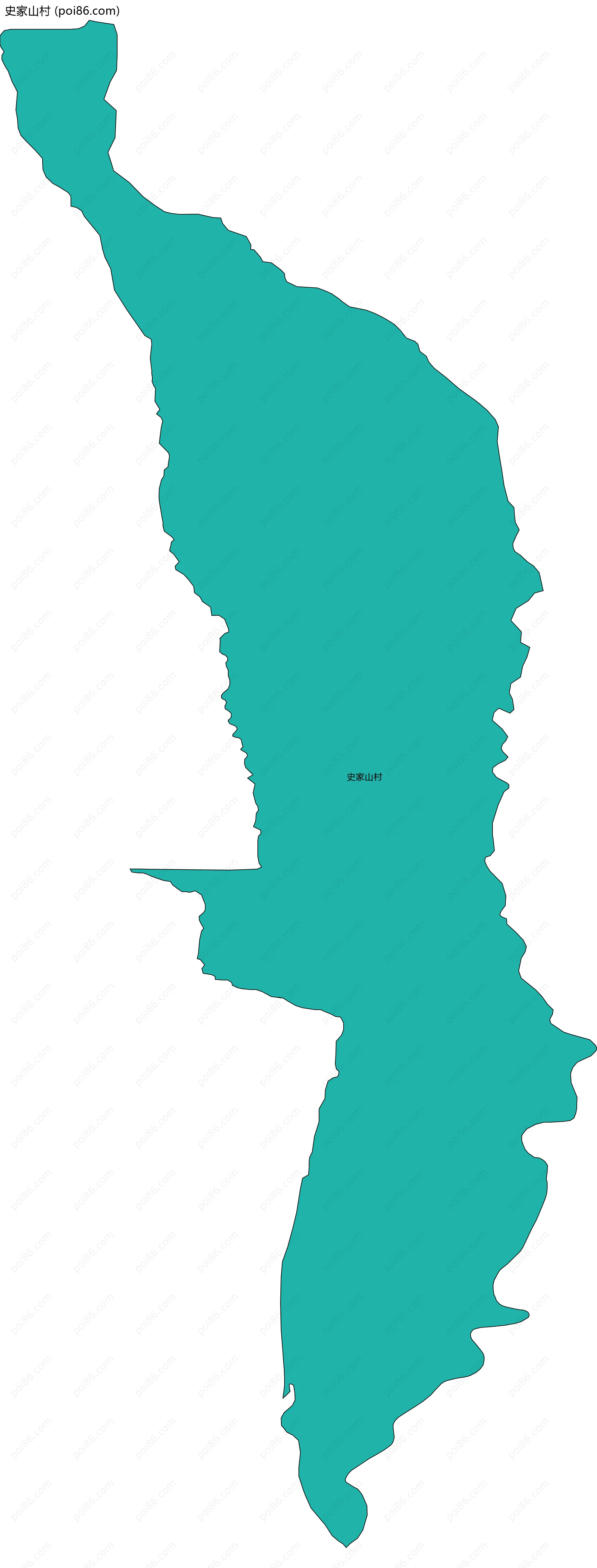 史家山村边界地图