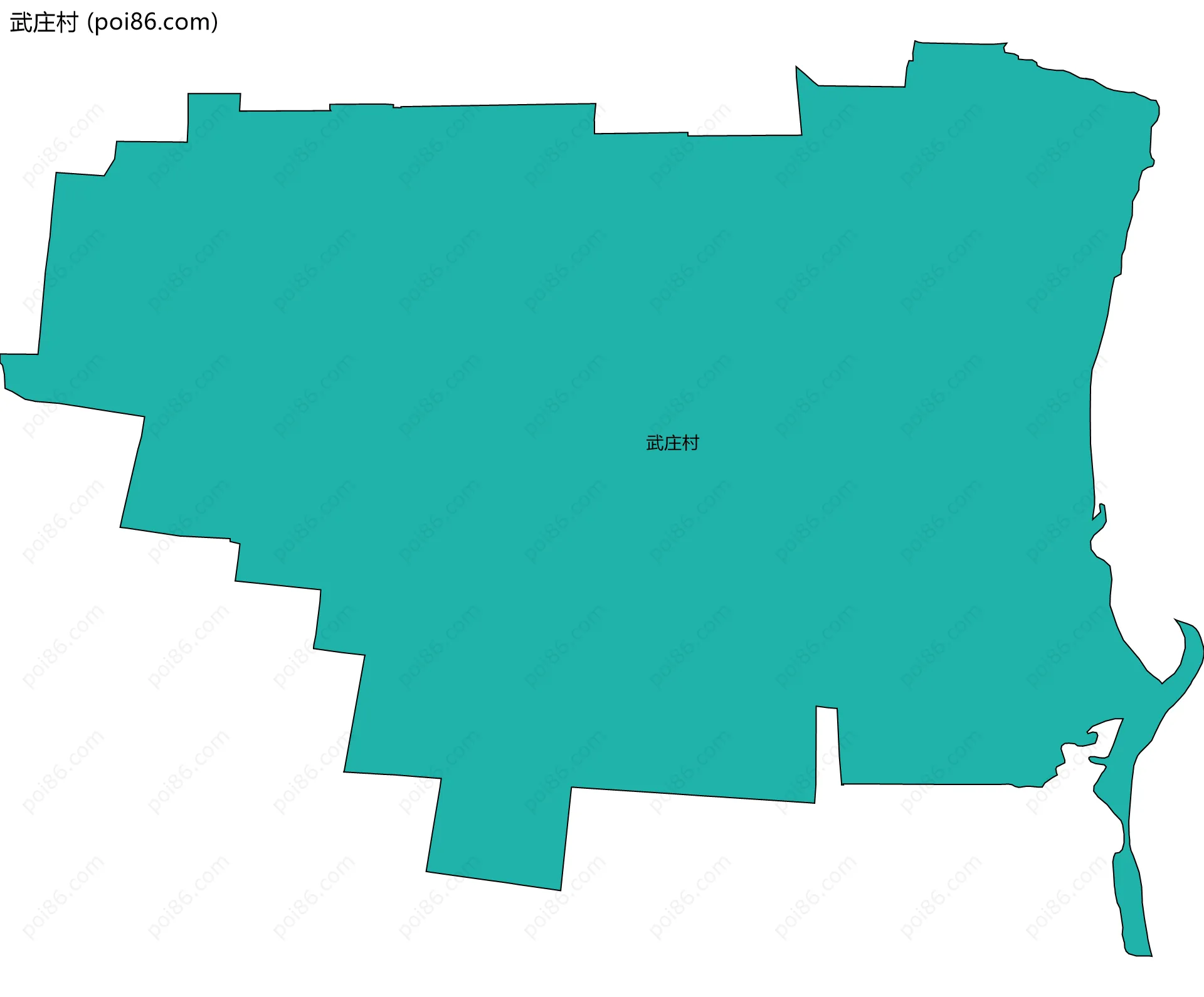 武庄村边界地图