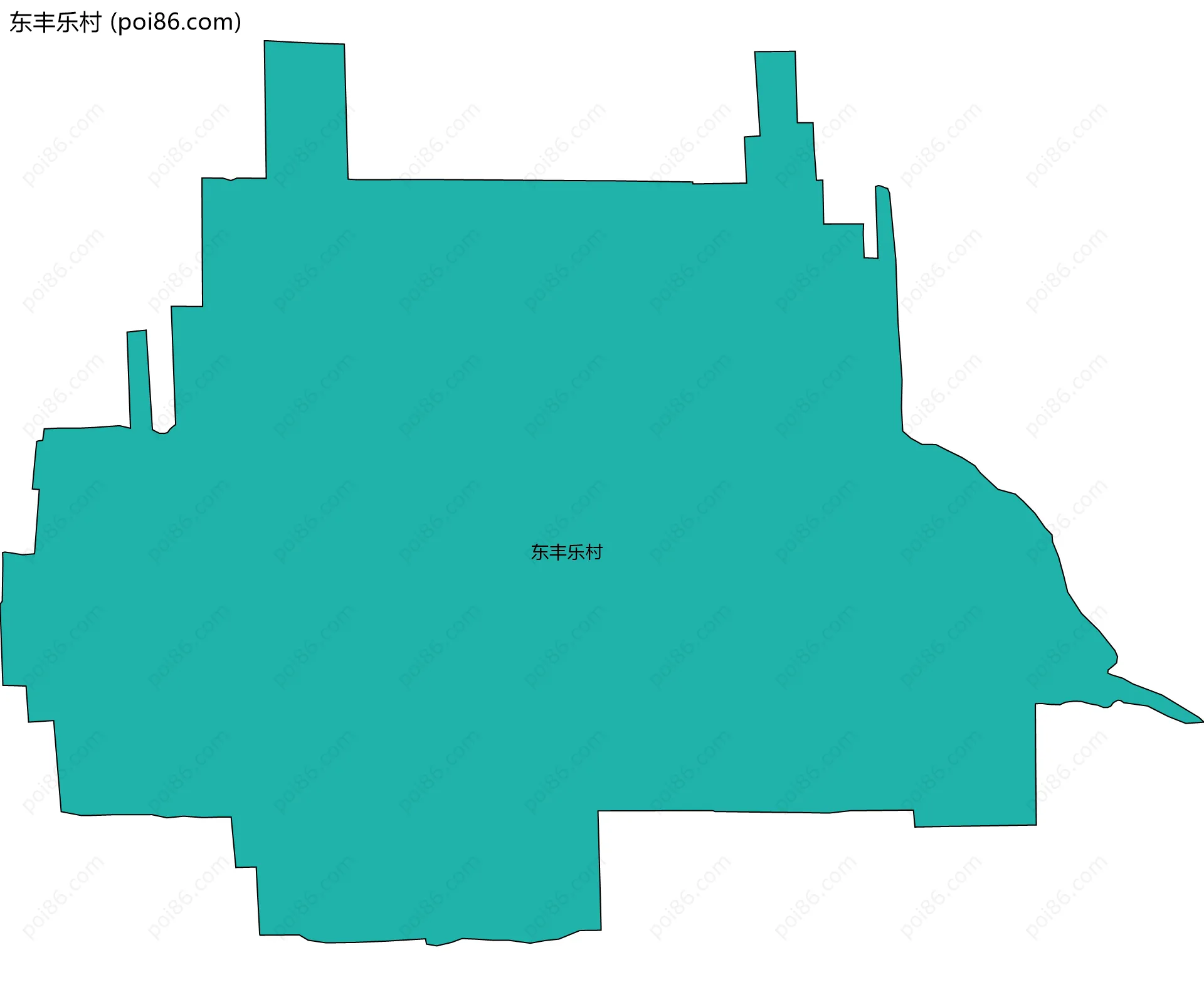 东丰乐村边界地图