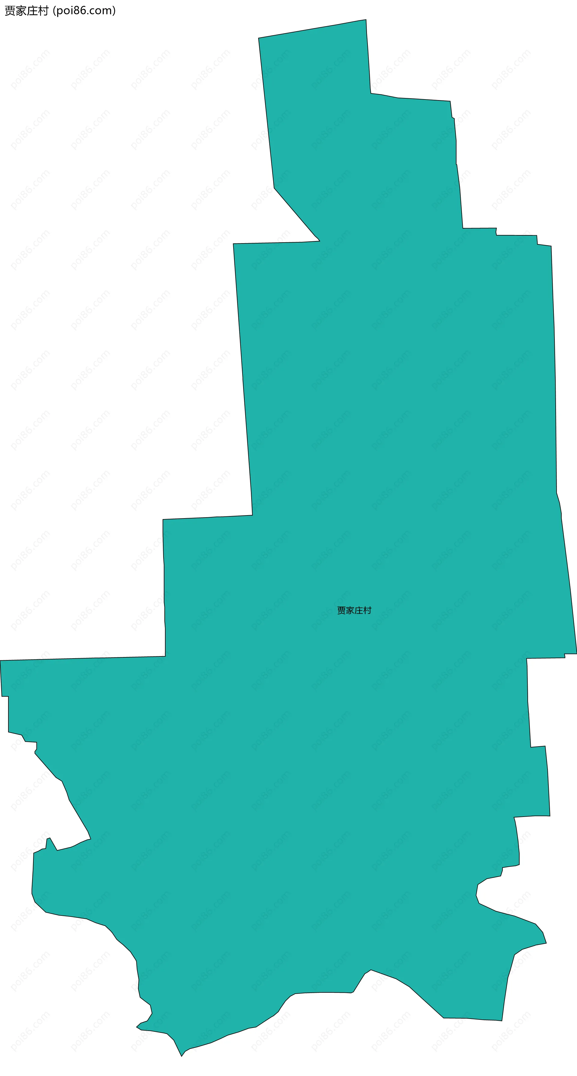 贾家庄村边界地图