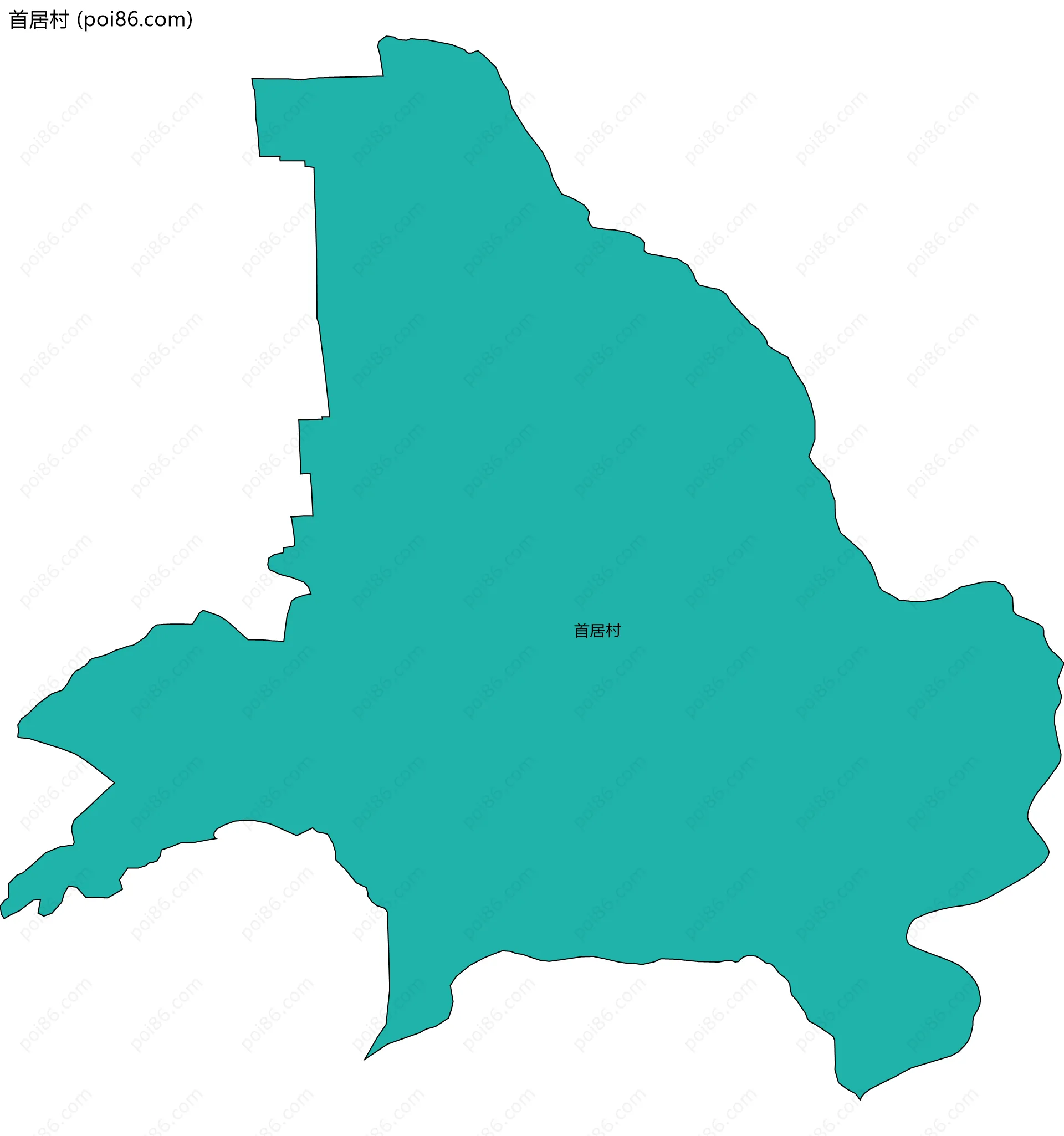 首居村边界地图