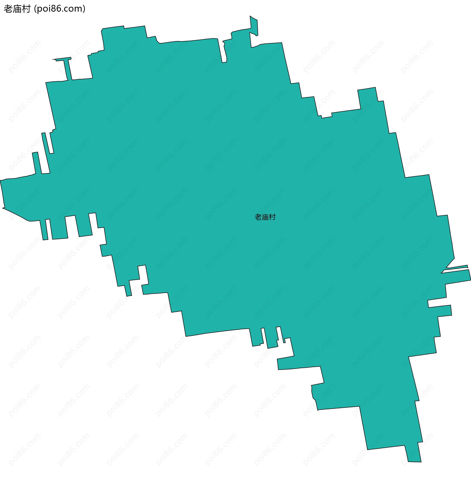老庙村边界地图