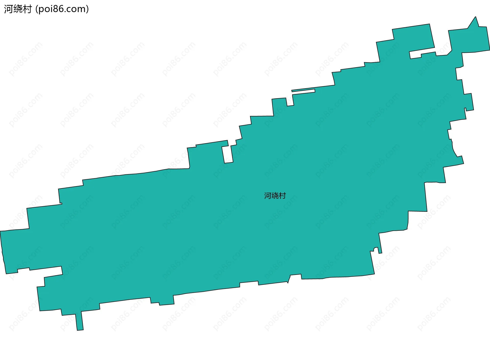 河绕村边界地图