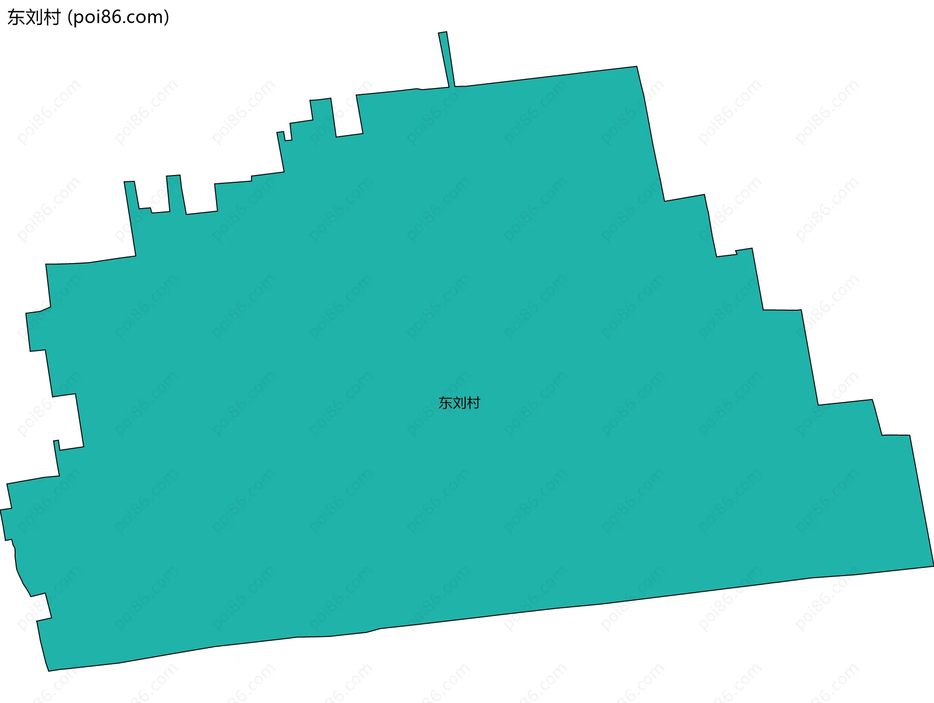 东刘村边界地图