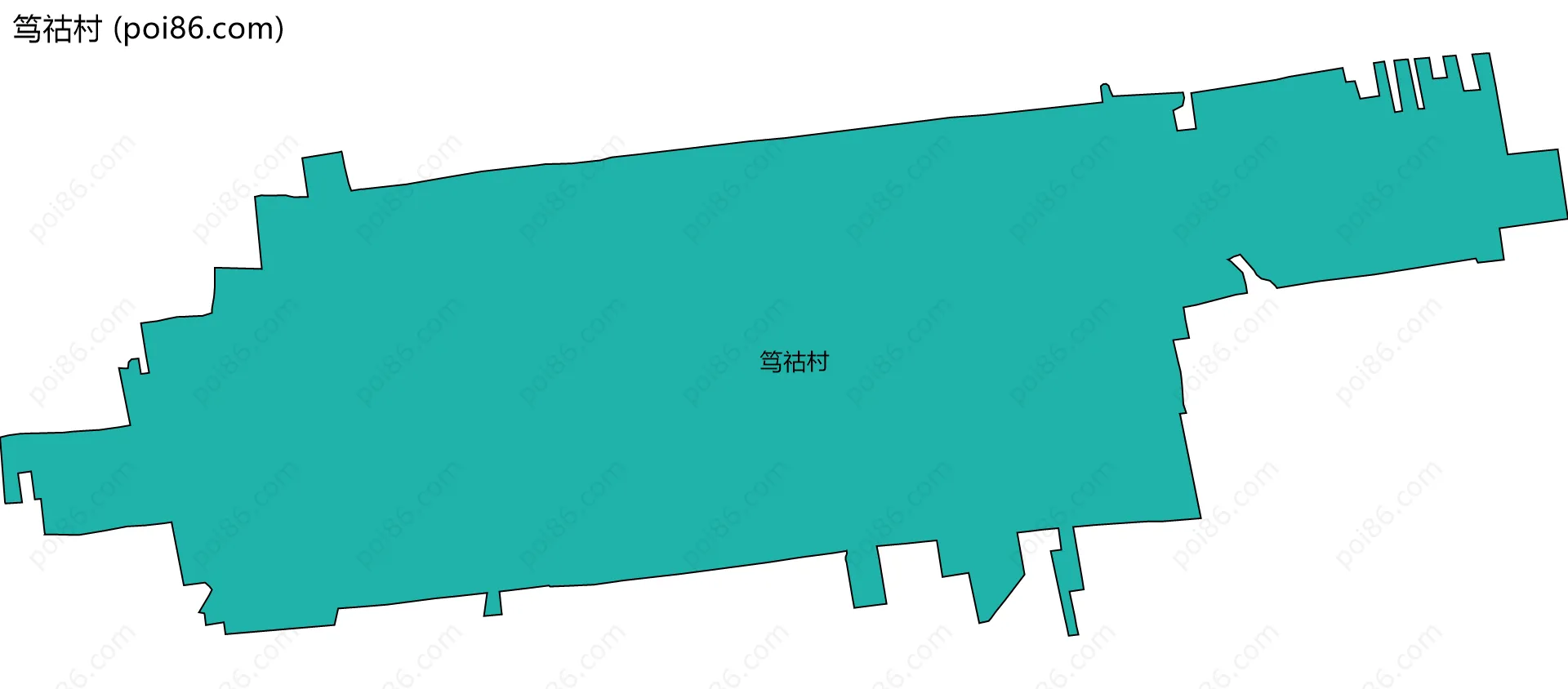 笃祜村边界地图