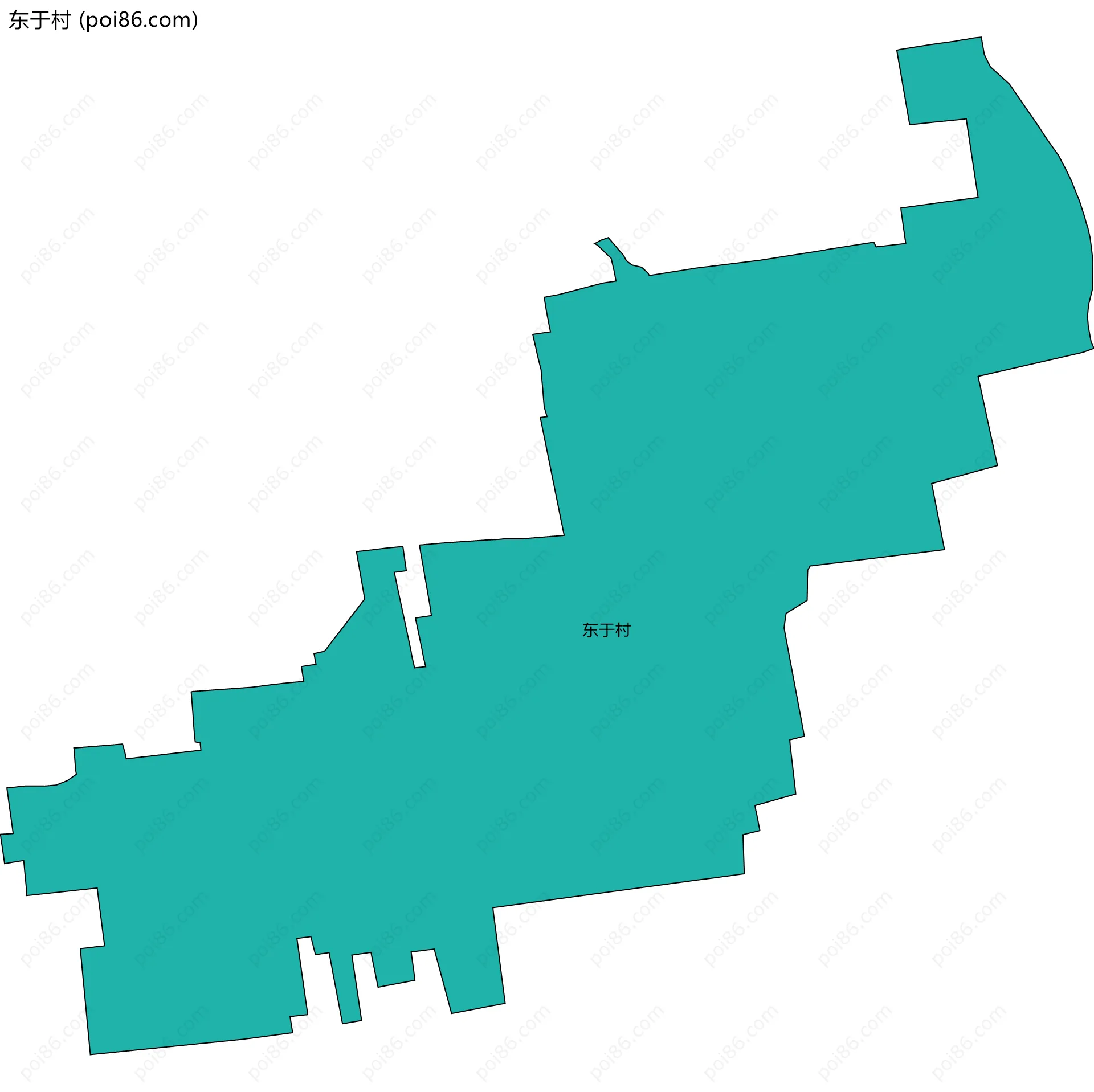 东于村边界地图
