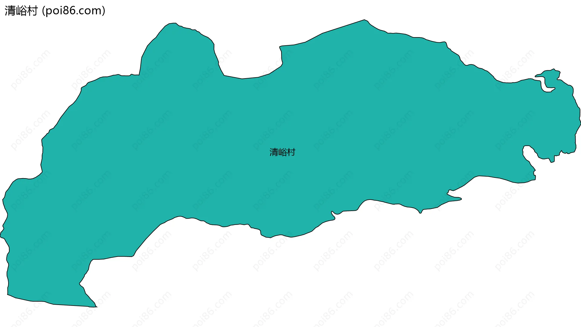 清峪村边界地图