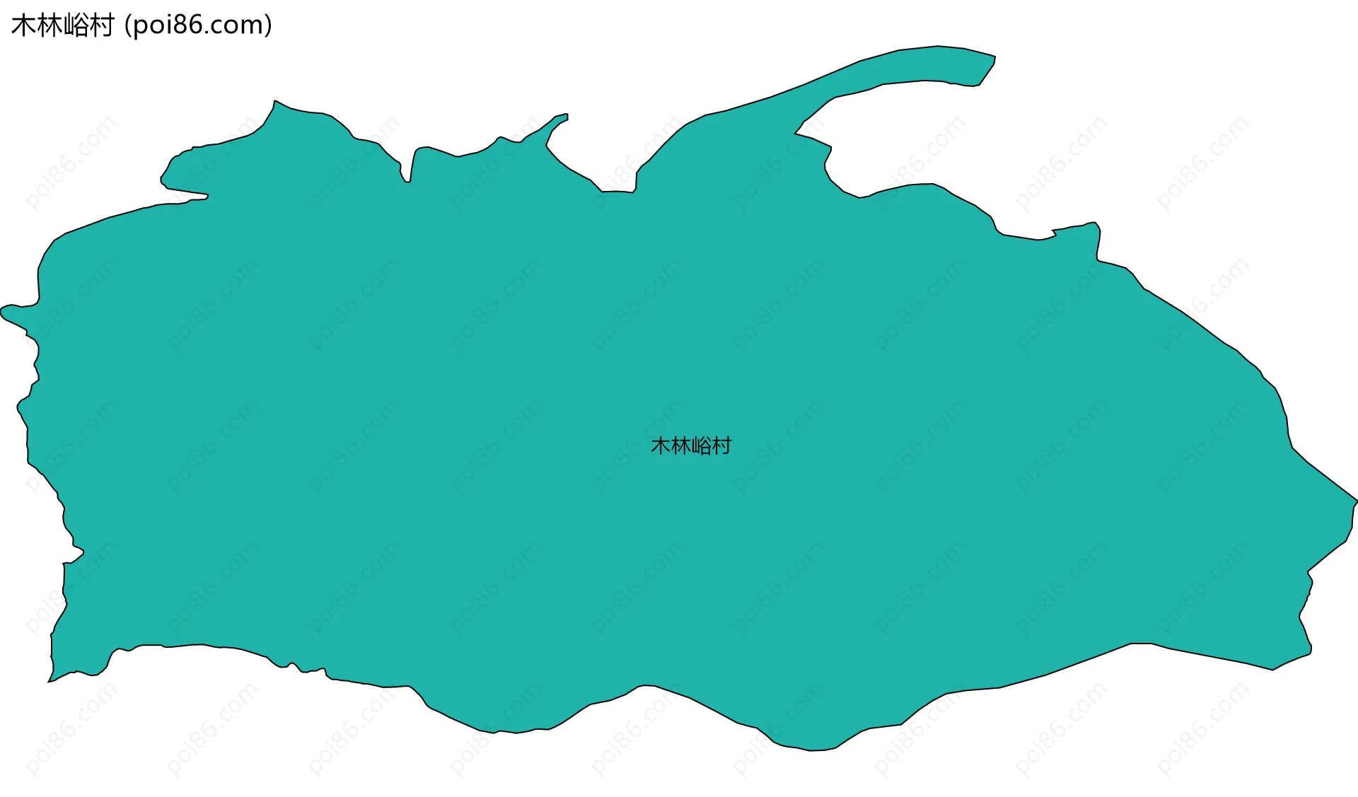 木林峪村边界地图