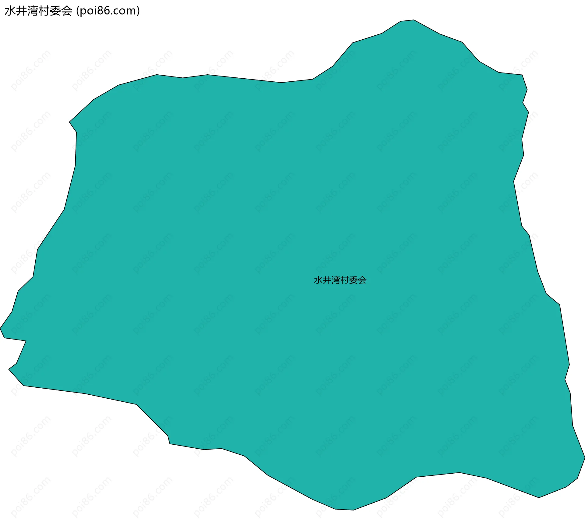 水井湾村委会边界地图