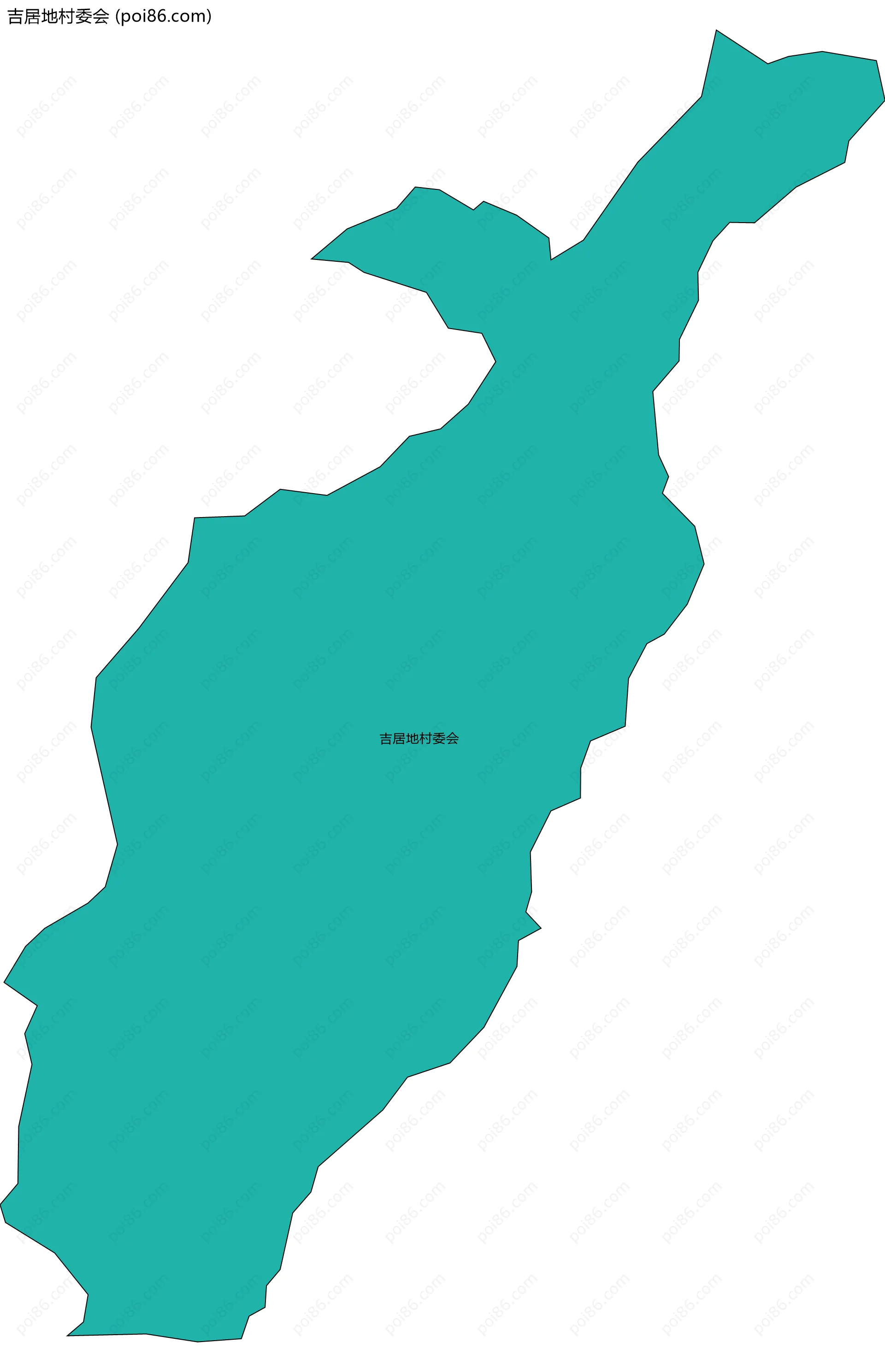 吉居地村委会边界地图