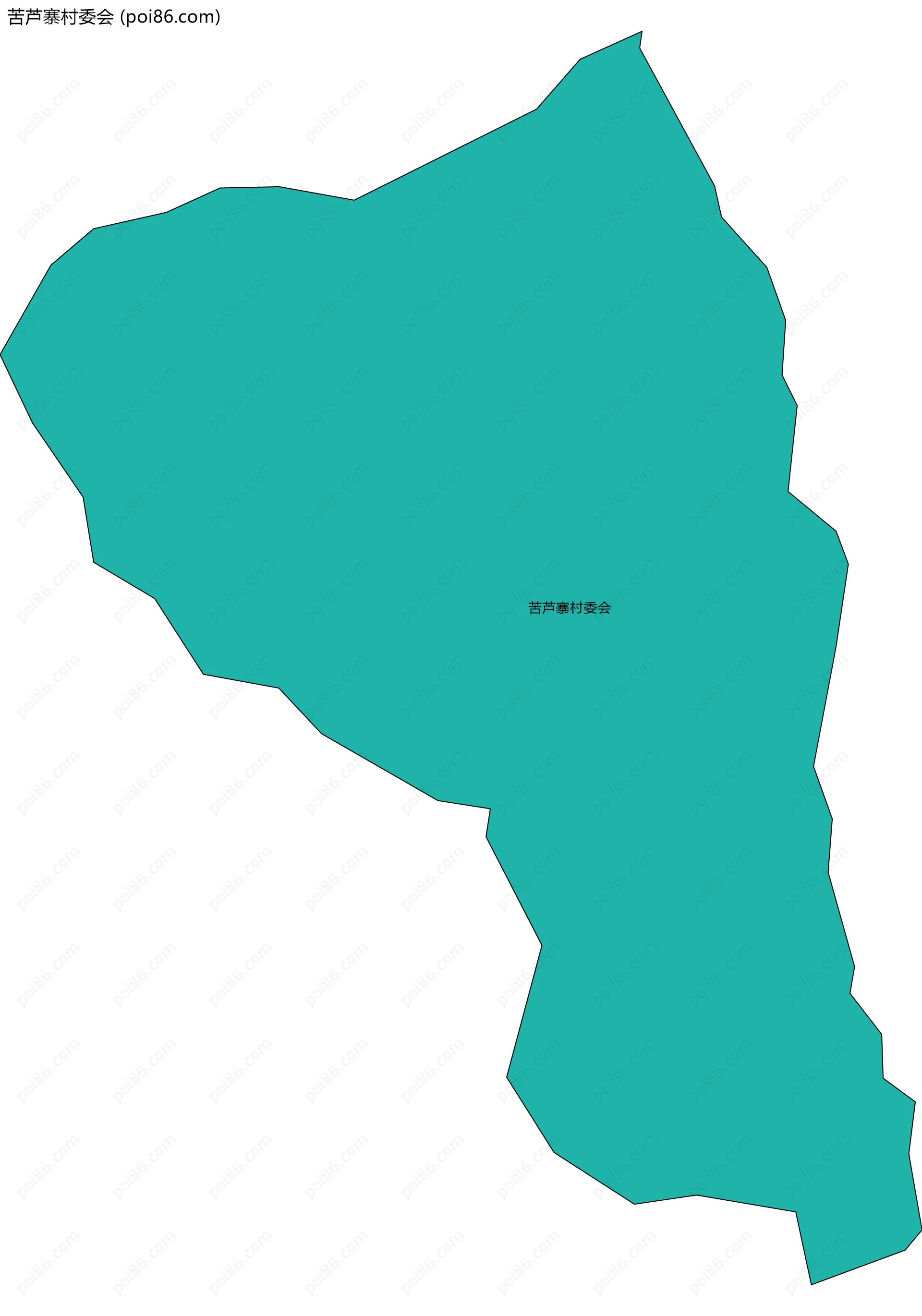 苦芦寨村委会边界地图