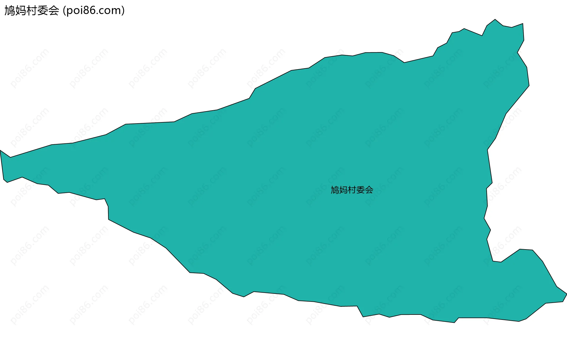 鸠妈村委会边界地图