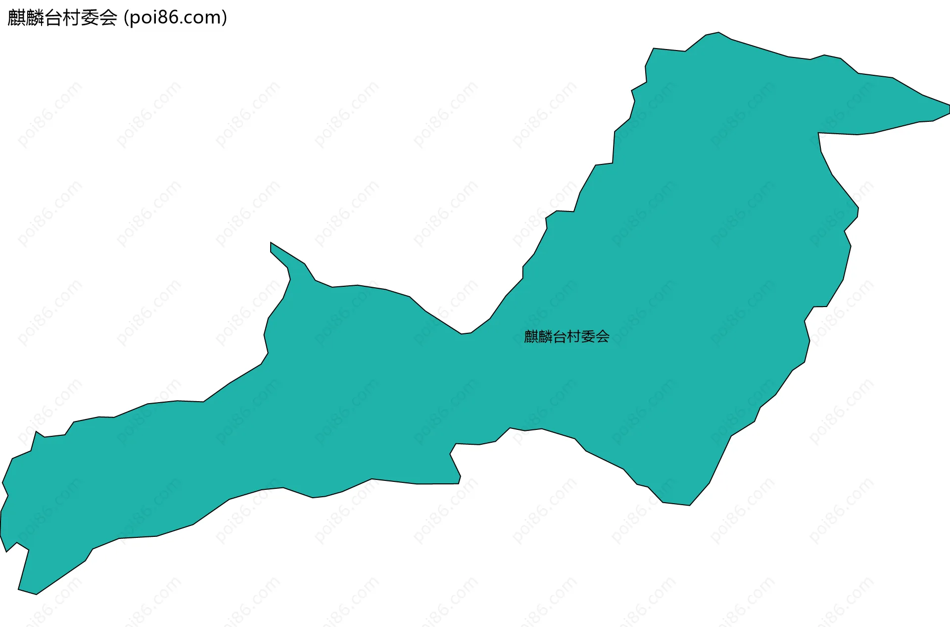 麒麟台村委会边界地图