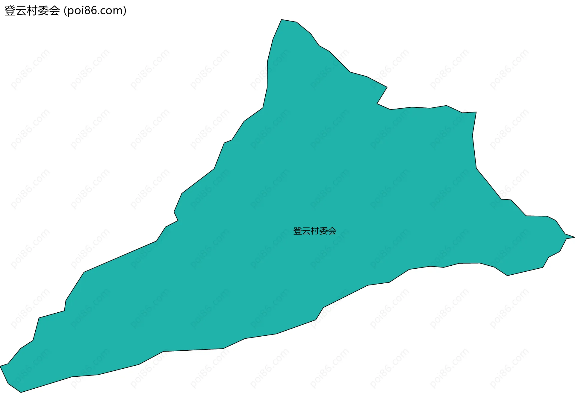 登云村委会边界地图