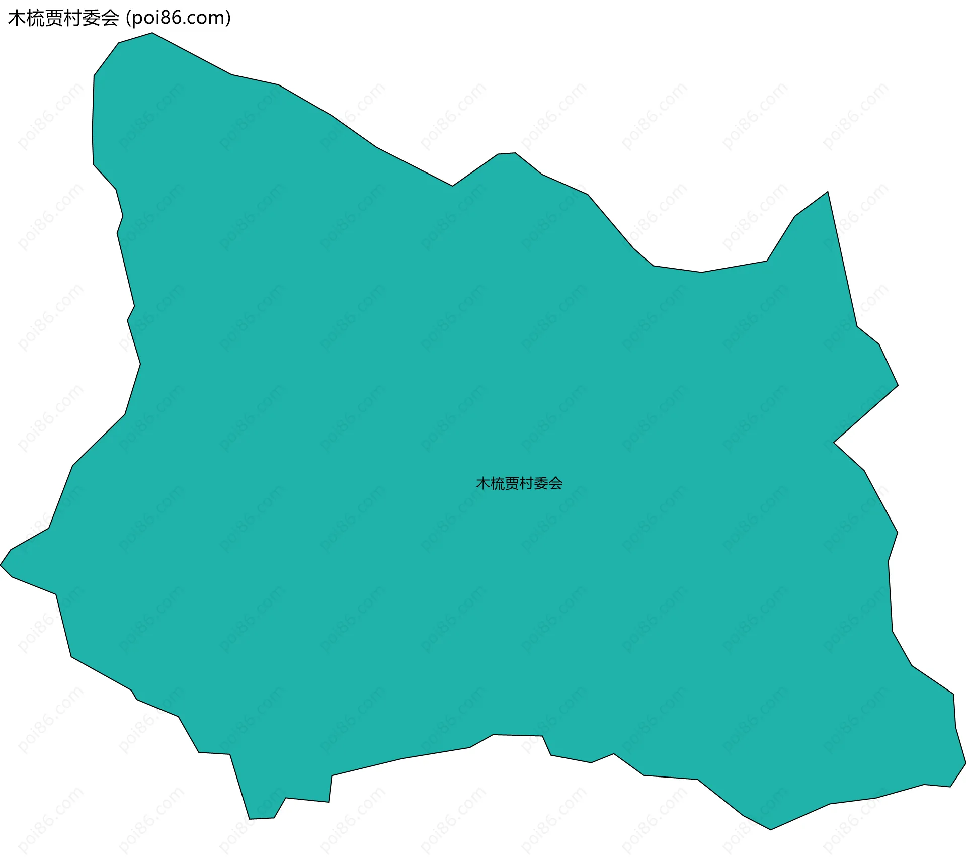 木梳贾村委会边界地图