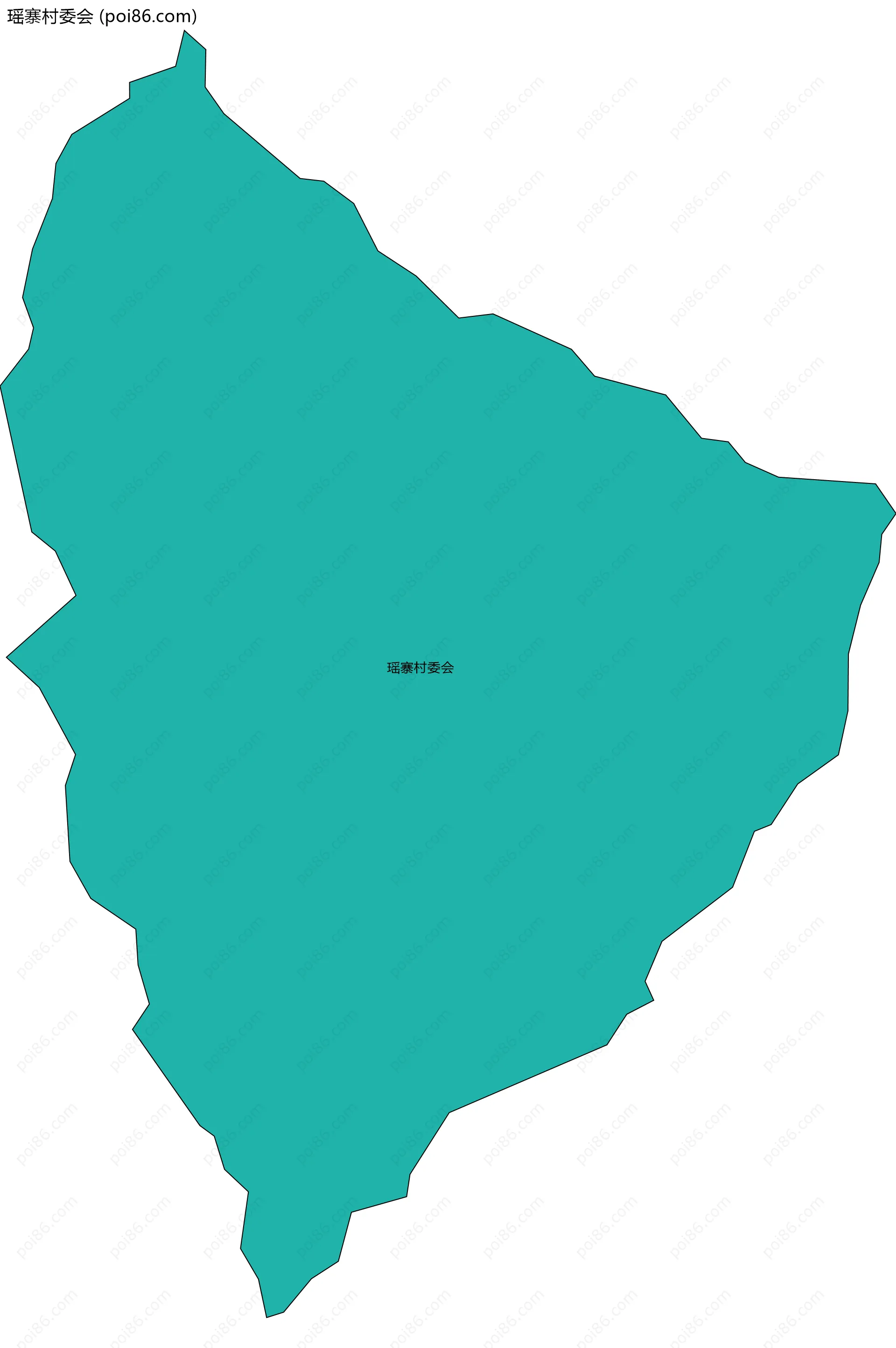 瑶寨村委会边界地图