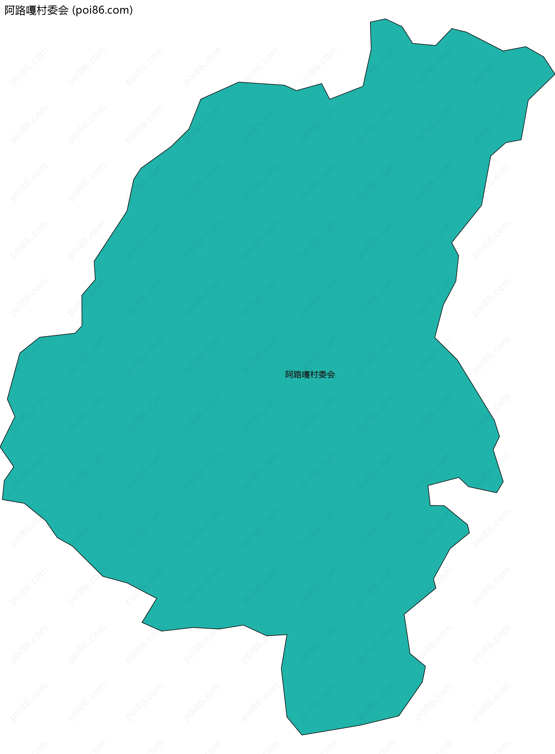 阿路嘎村委会边界地图