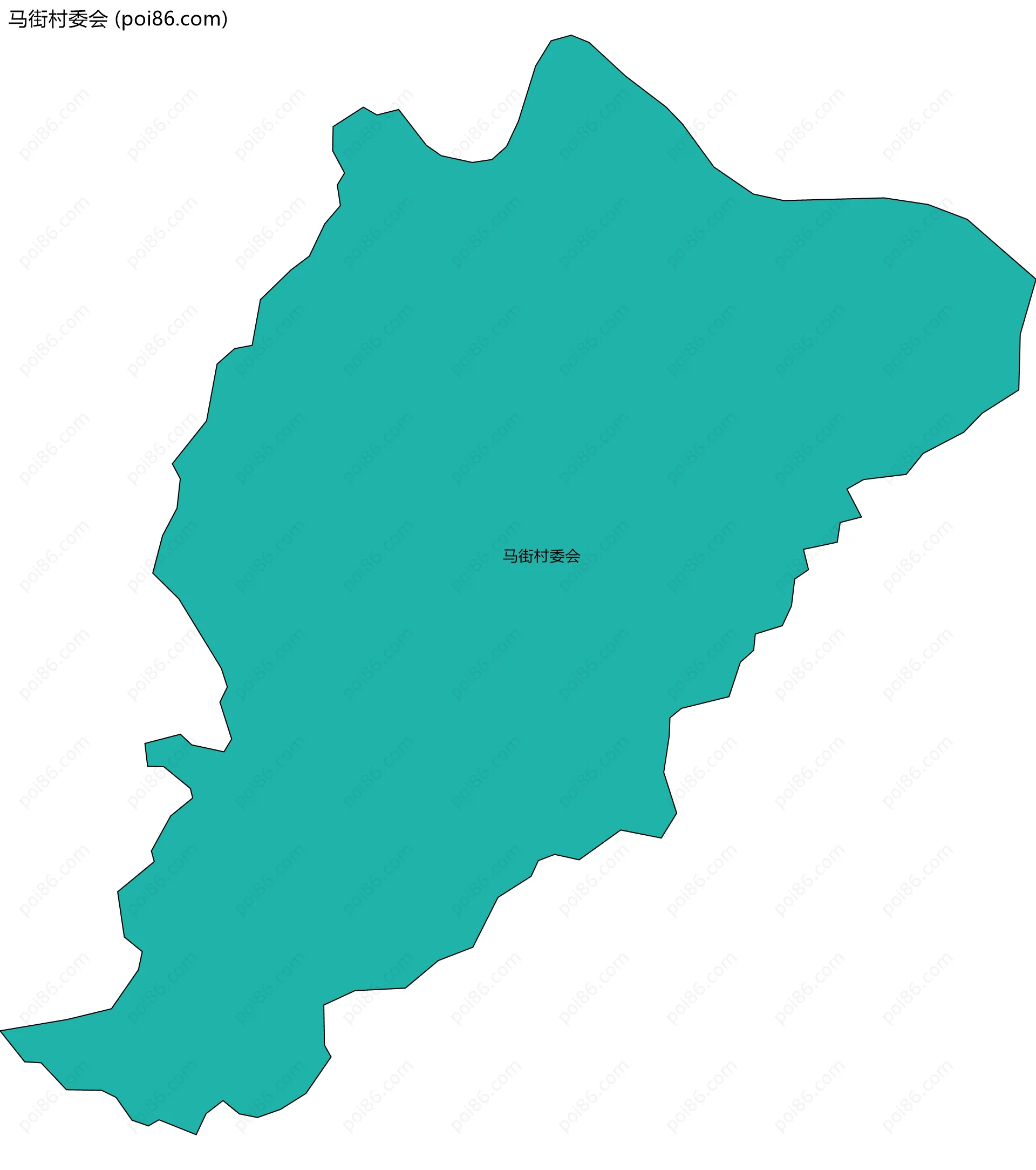 马街村委会边界地图