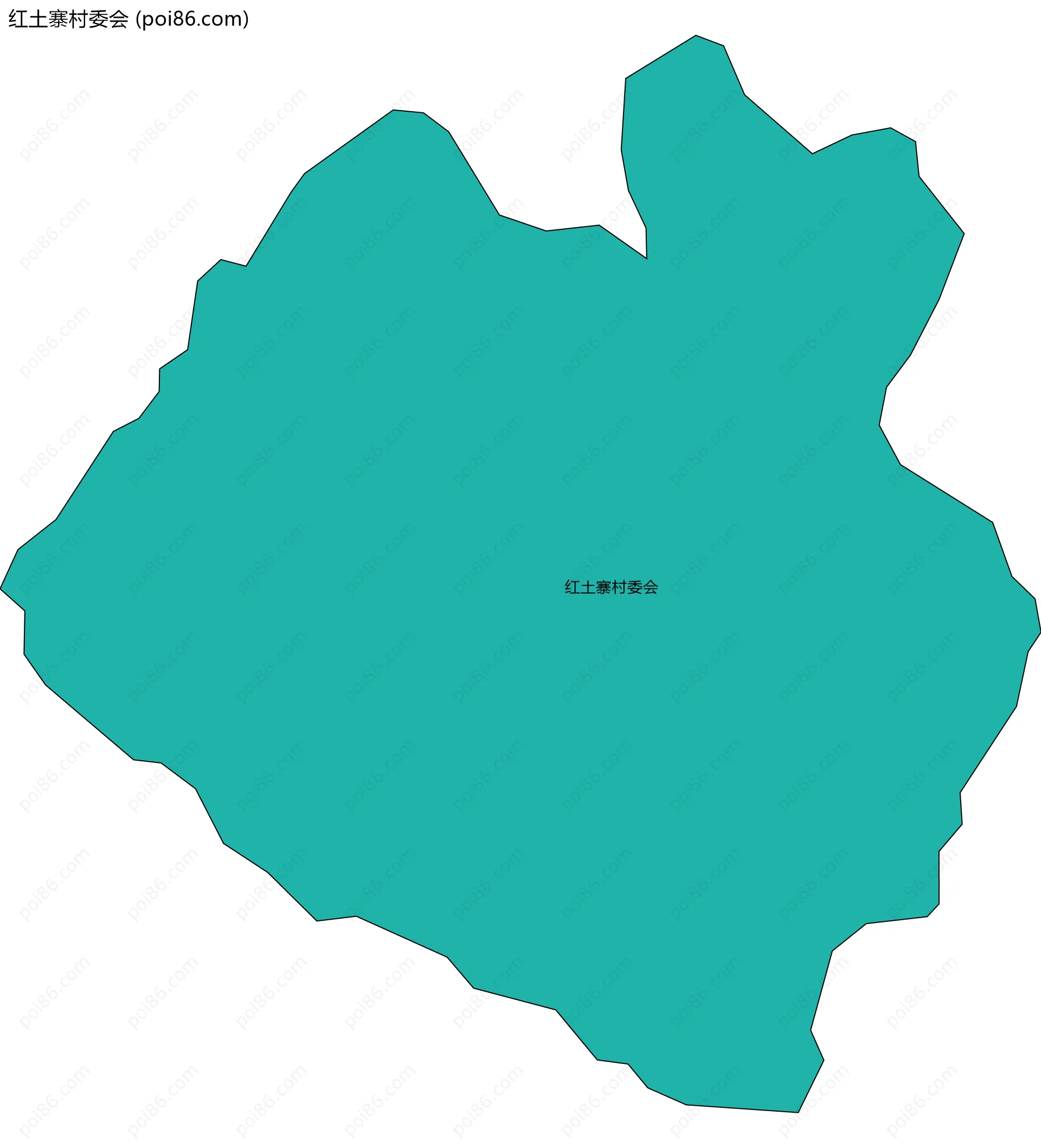 红土寨村委会边界地图