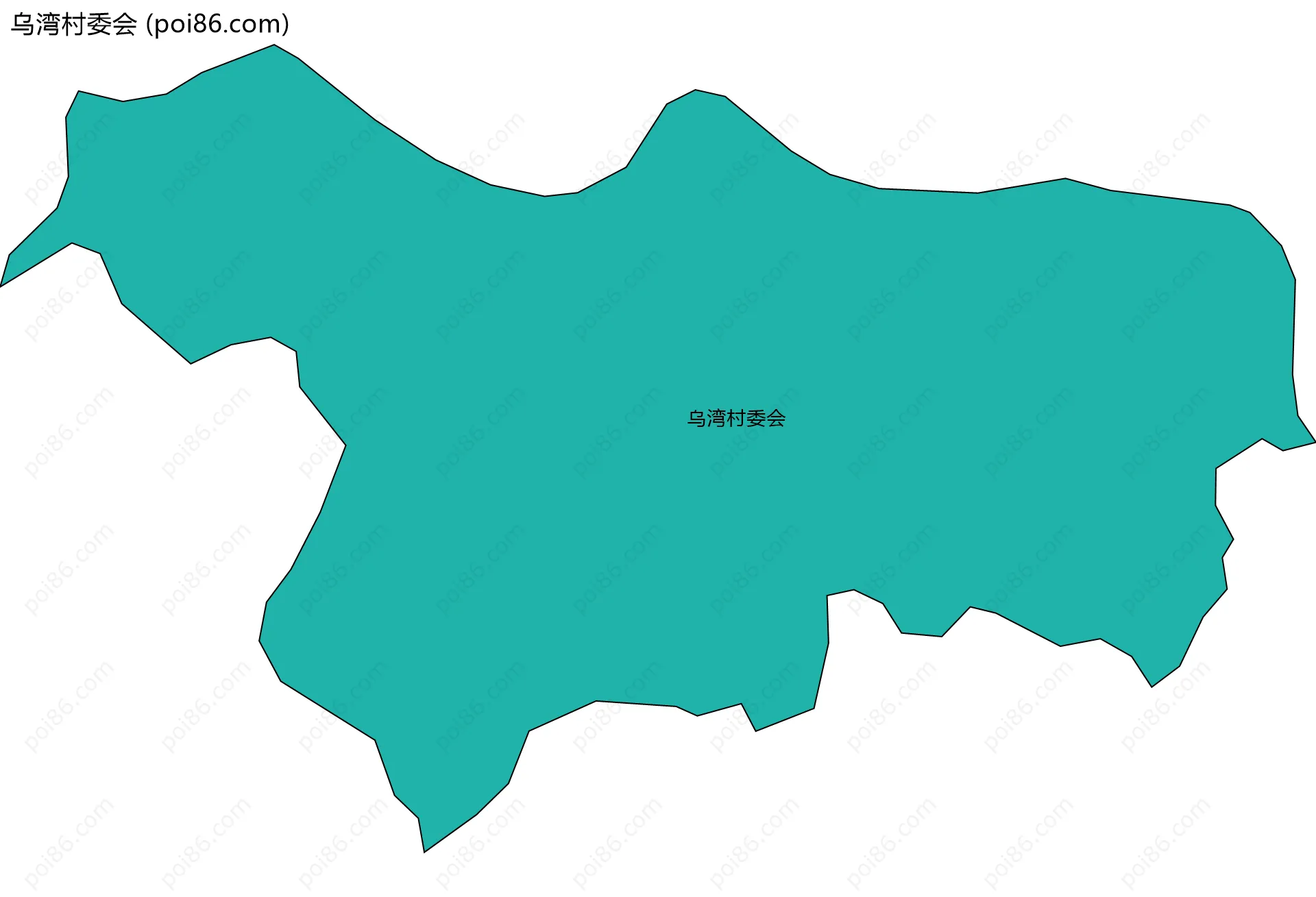 乌湾村委会边界地图
